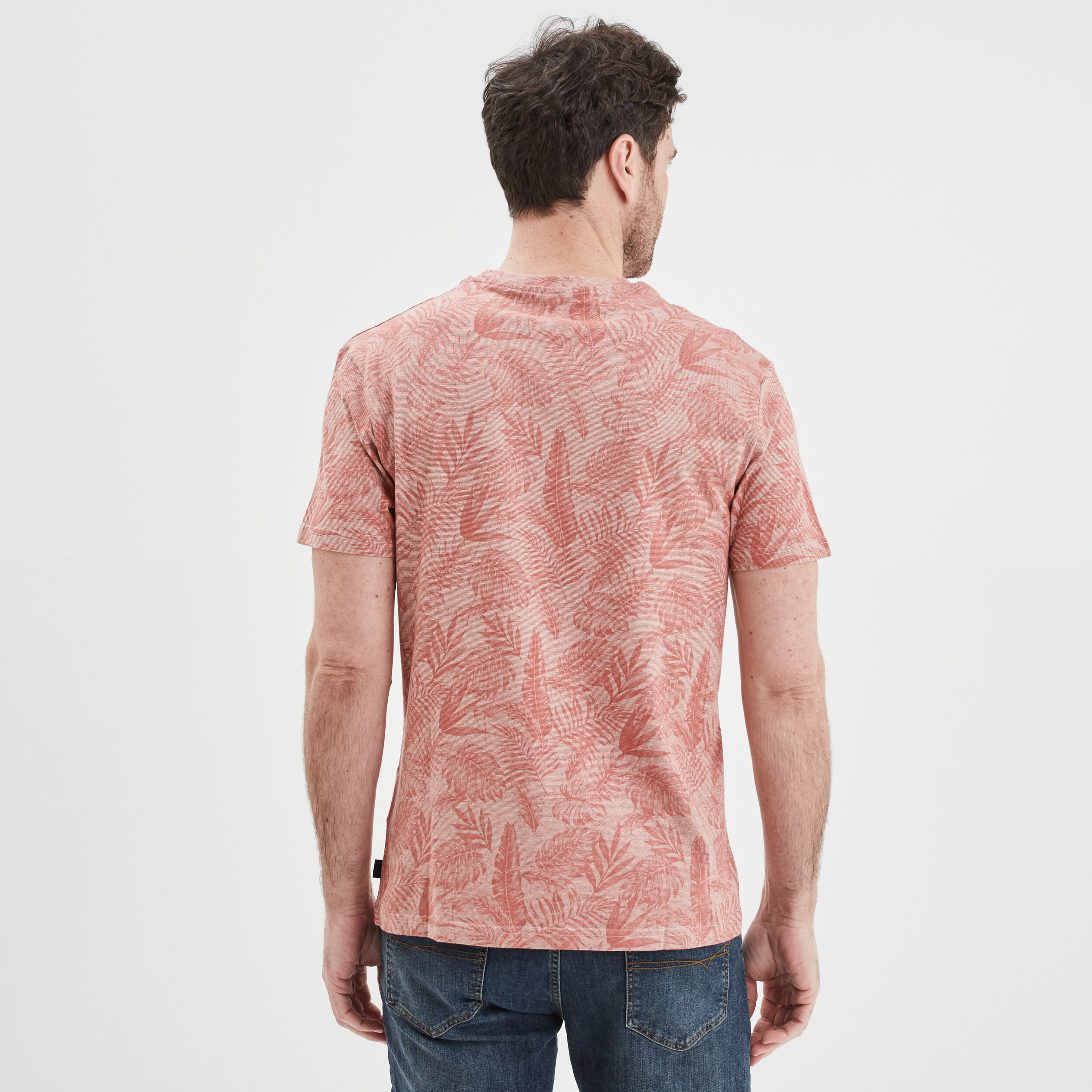 T-shirt manches courtes terracotta homme