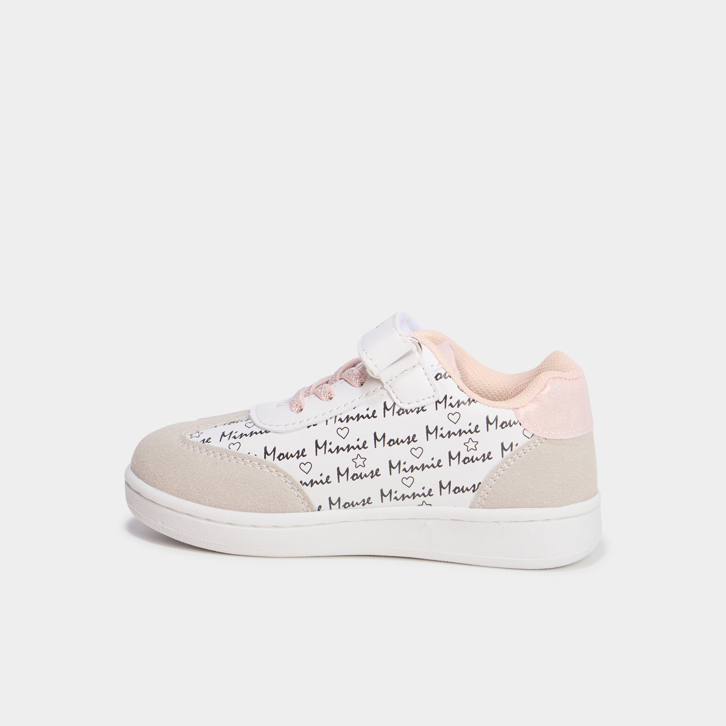 tennis basses a scratchs minnie blanc fille Tennis basses à scratchs Minnie blanc fille