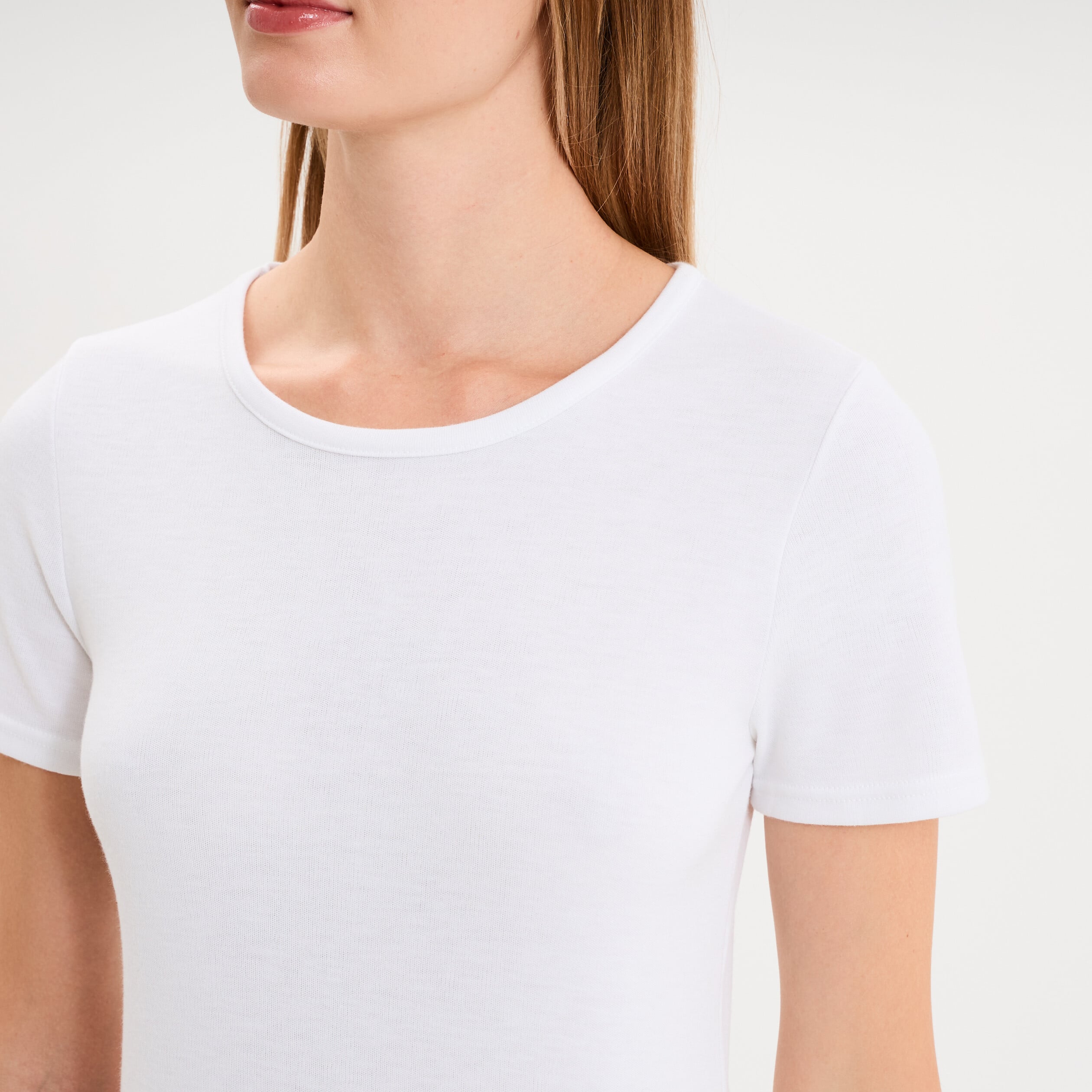 T-shirt thermique Damart x Trappeur blanc femme