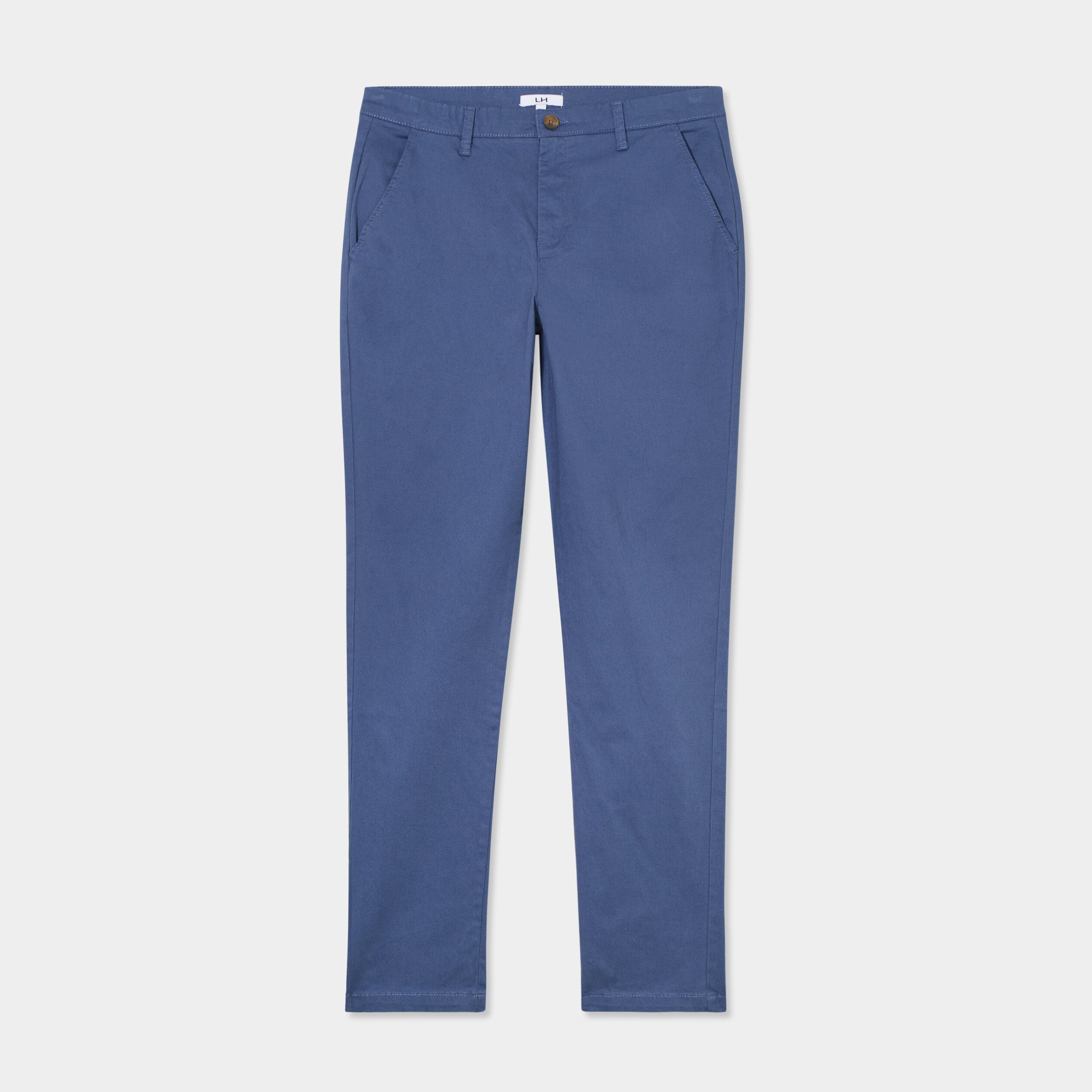 pantalon chino droit stretch bleu fonce homme Pantalon chino droit stretch bleu foncé homme