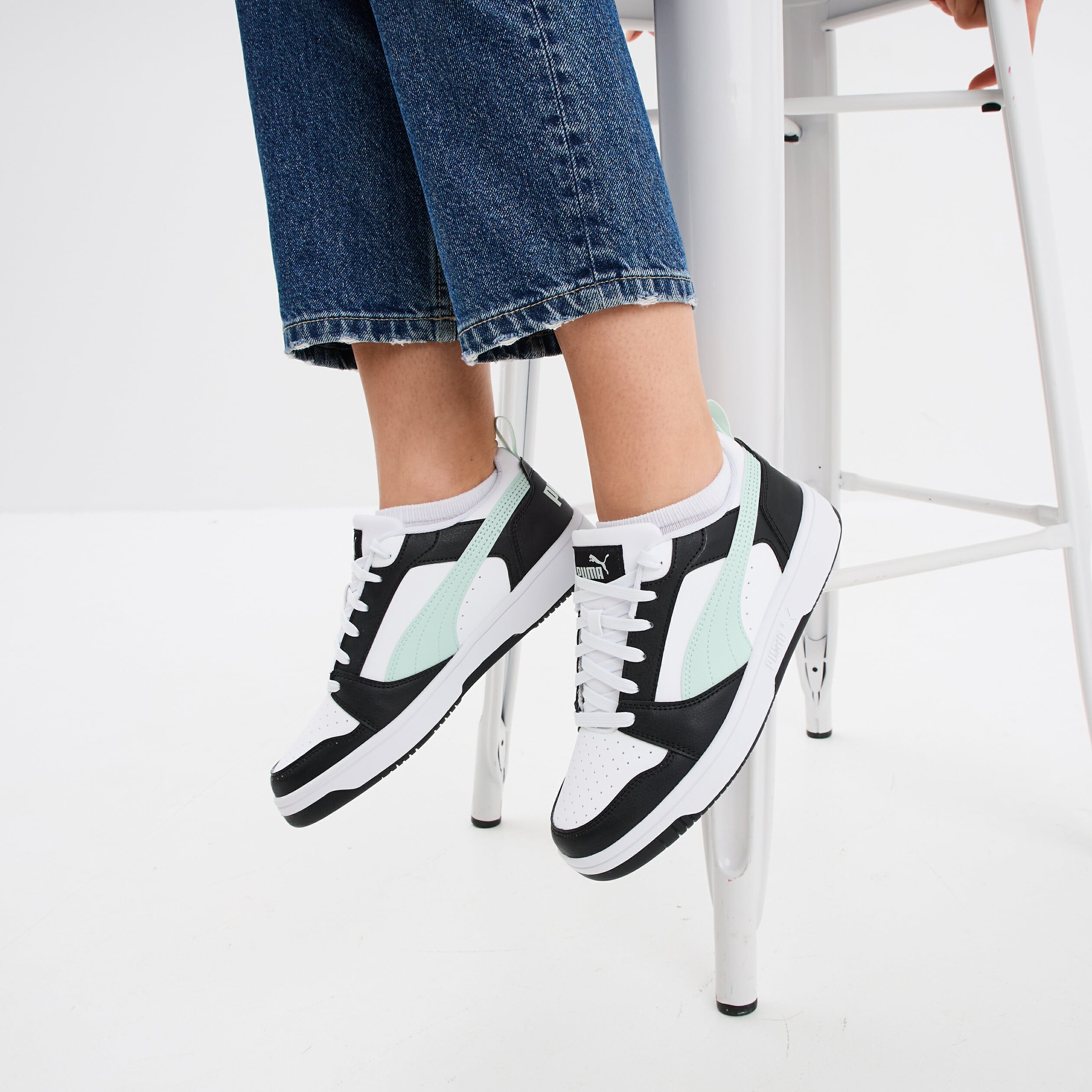 Tennis Rebound V6 Puma vert pastel femme