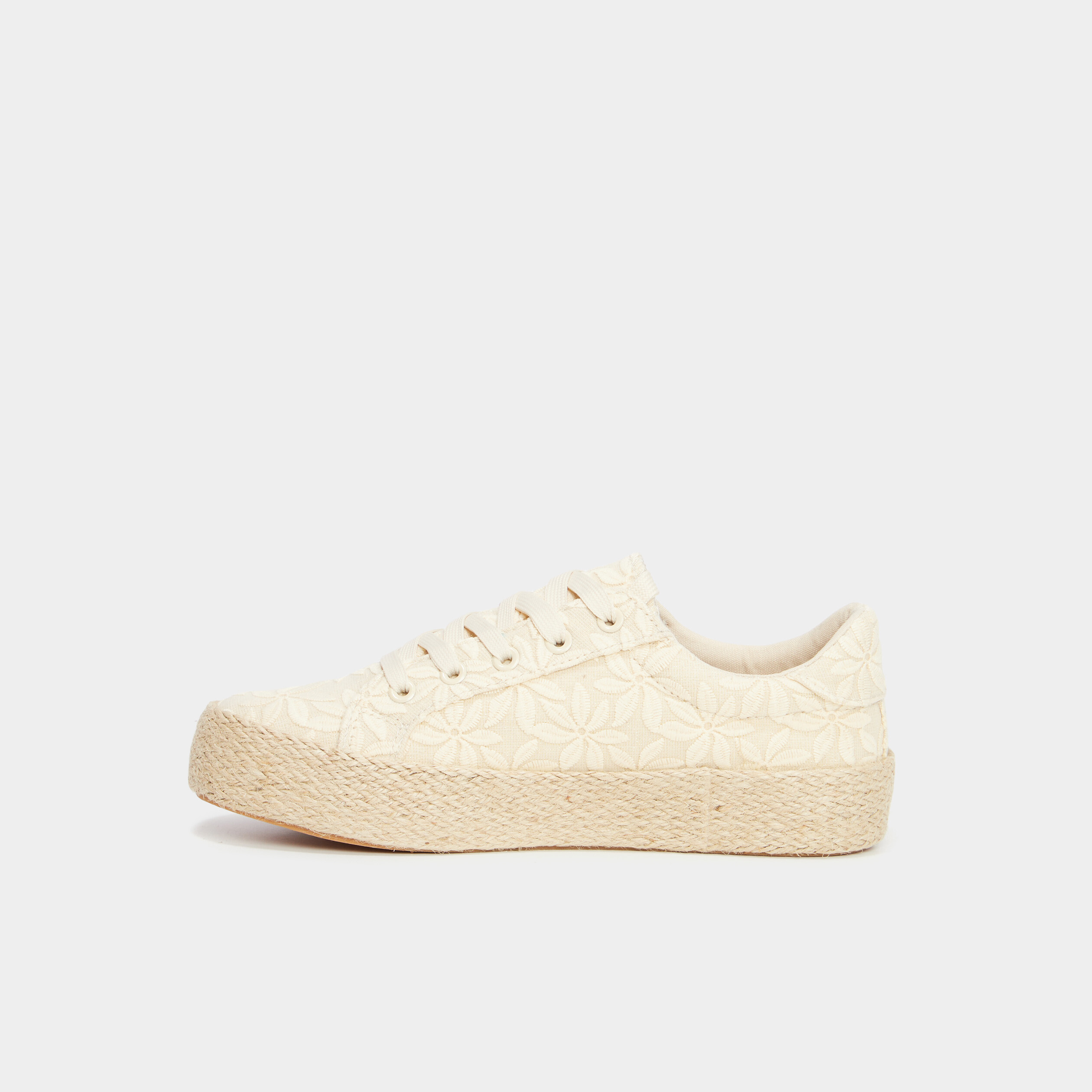 Tennis basses en toile sable femme