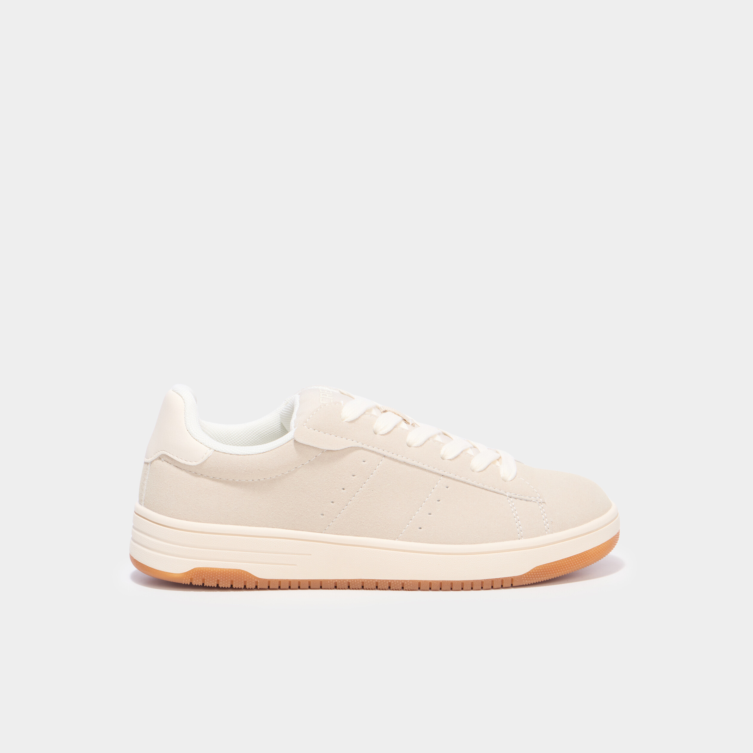Tennis basses &agrave; lacets sable femme