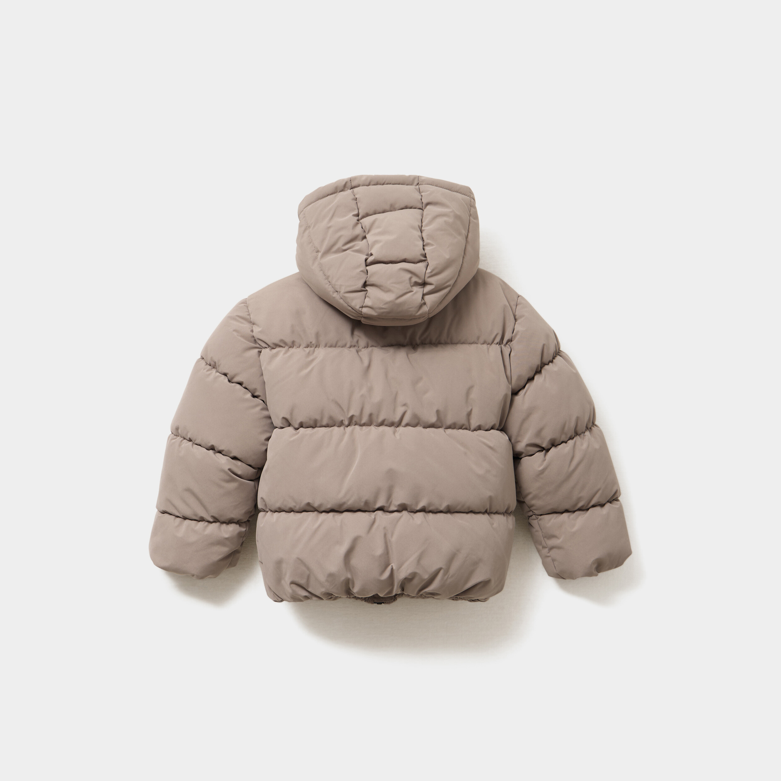 doudoune manches longues a capuche taupe garcon Doudoune manches longues à capuche taupe garçon