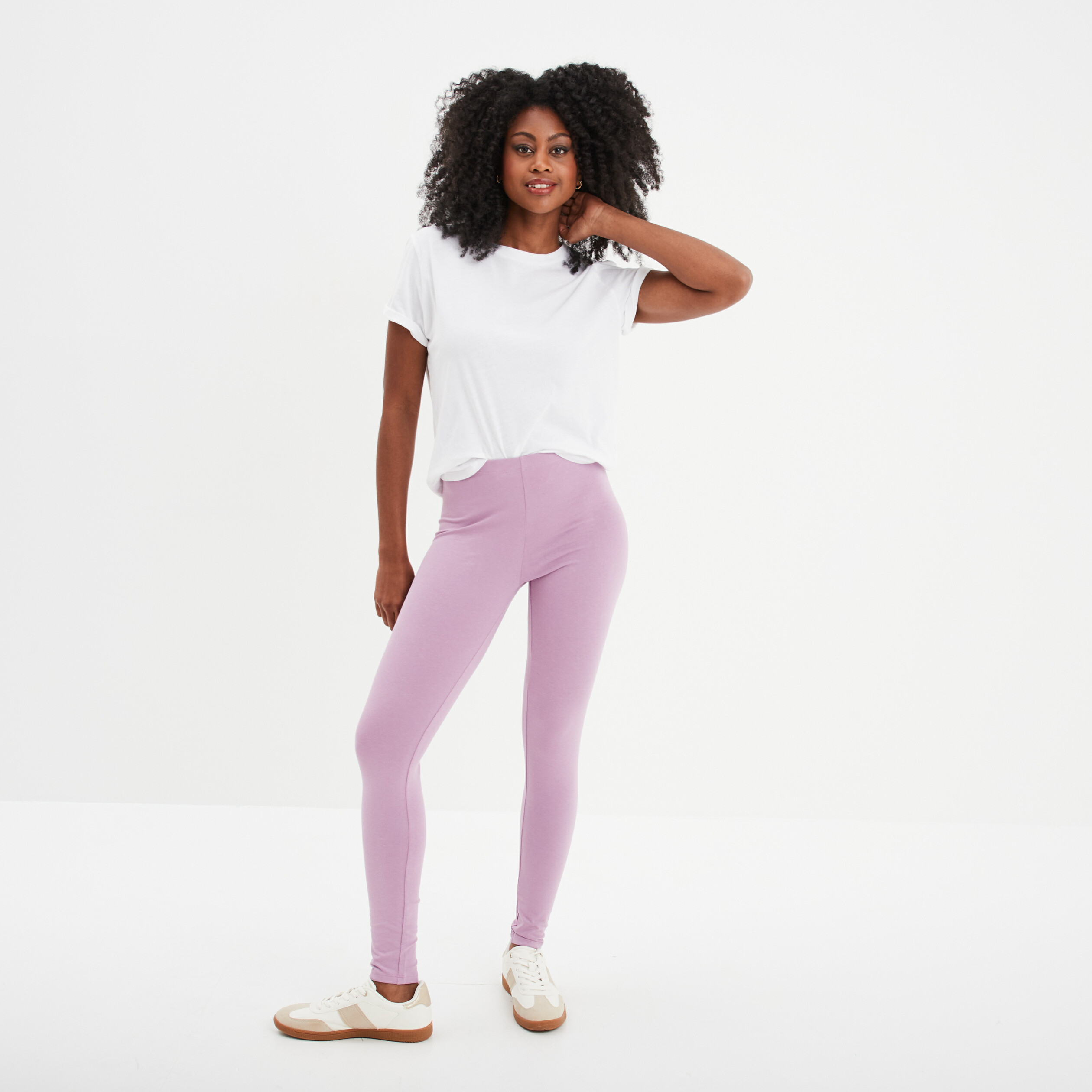 legging long taille haute parme femme Legging long taille haute parme femme