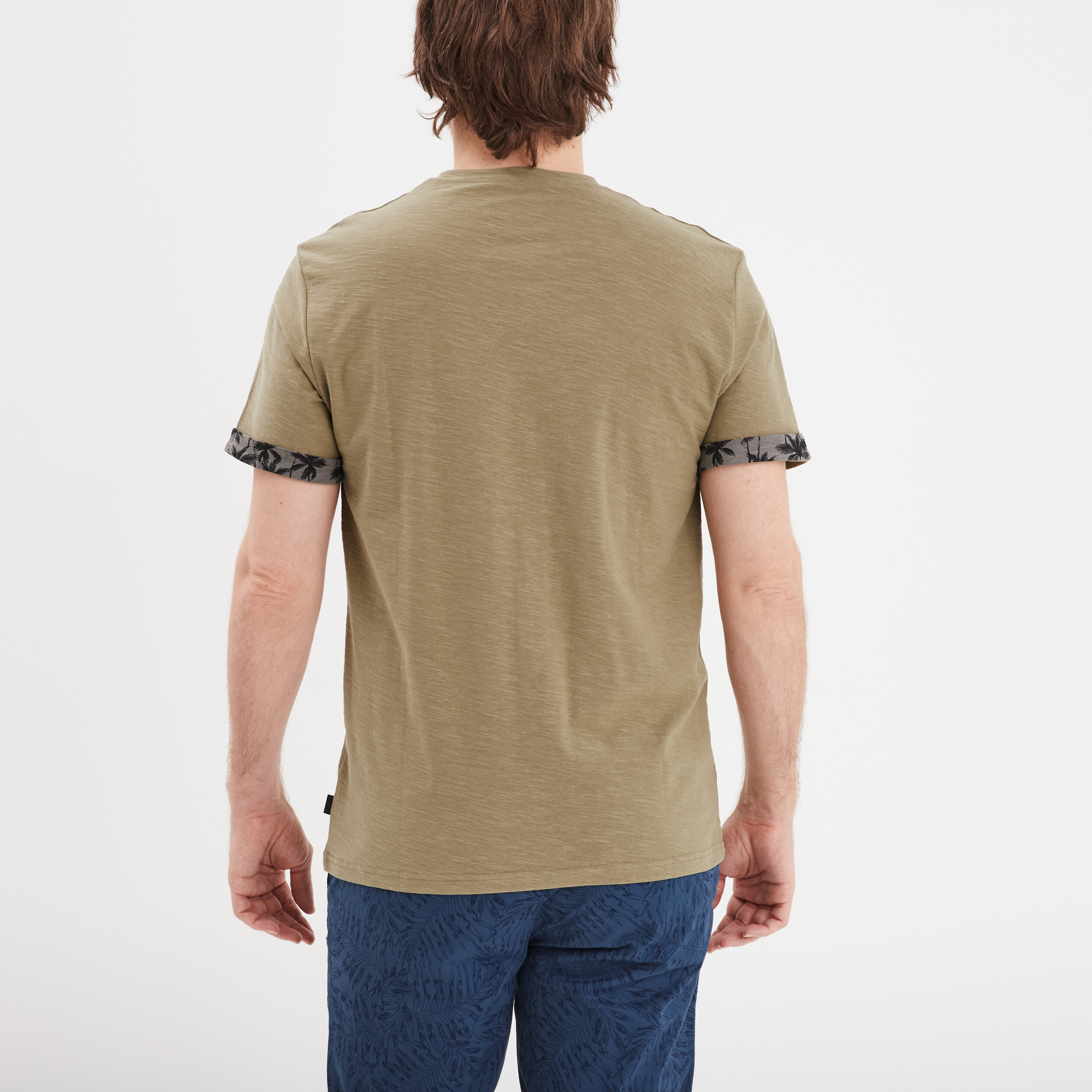 t shirt manches courtes 1 poche liberto vert kaki homme T-shirt manches courtes 1 poche Liberto vert kaki homme