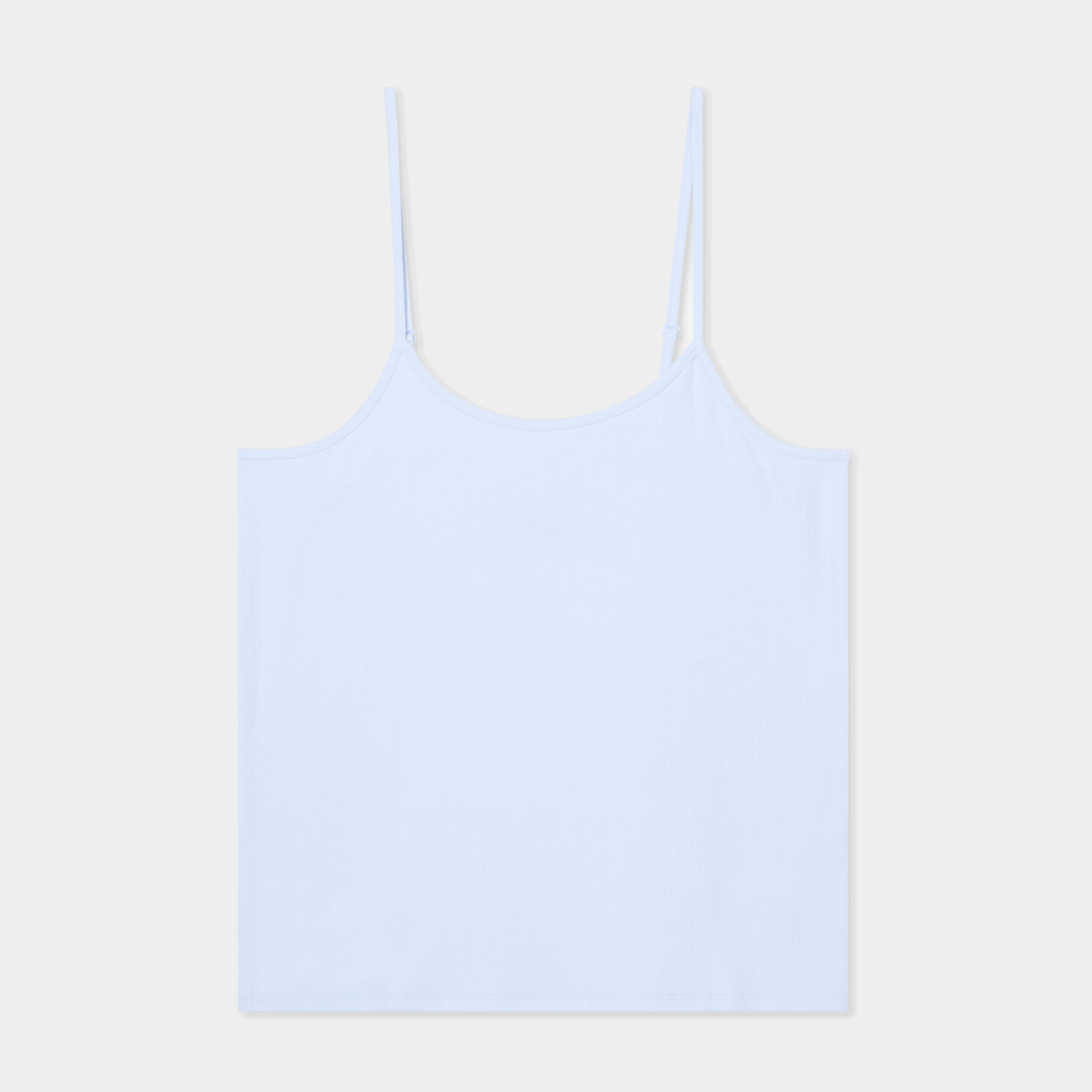 debardeur ajuste bretelles ajustables bleu ciel femme Débardeur ajusté bretelles ajustables bleu ciel femme