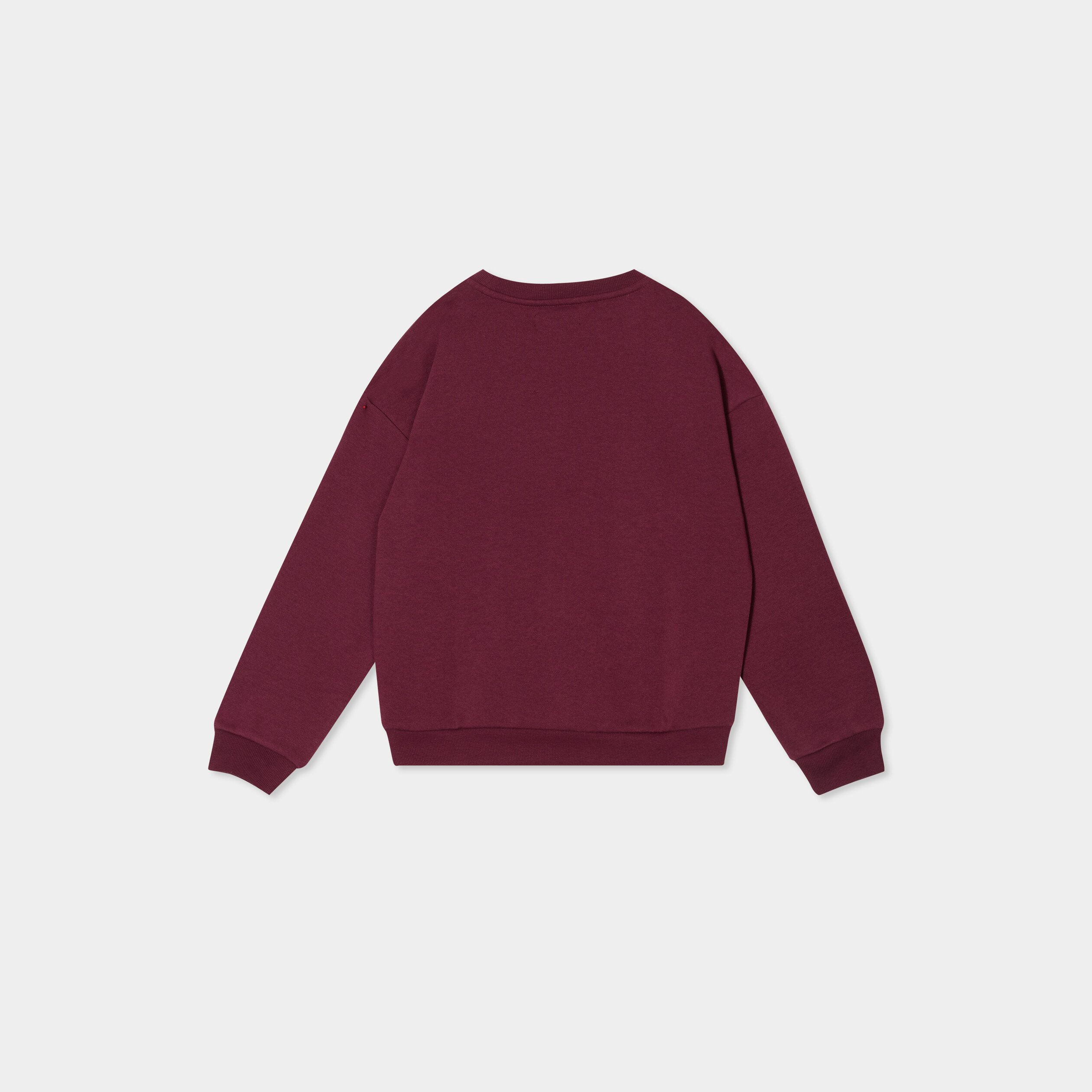 sweat col rond manches longues bordeaux fille Sweat col rond manches longues bordeaux fille