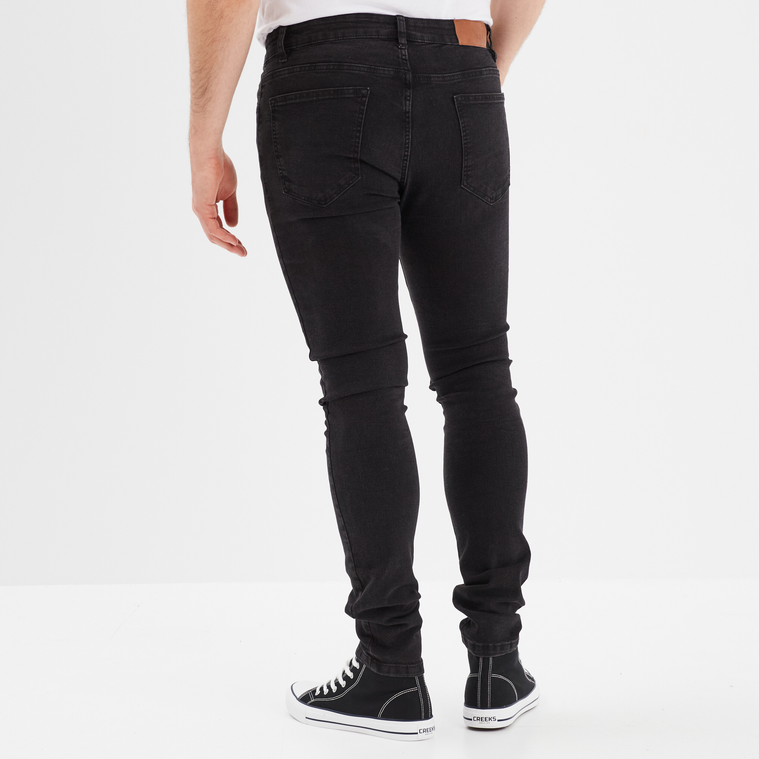 jeans coupe skinny 5 poches noir homme Jeans coupe skinny 5 poches noir homme