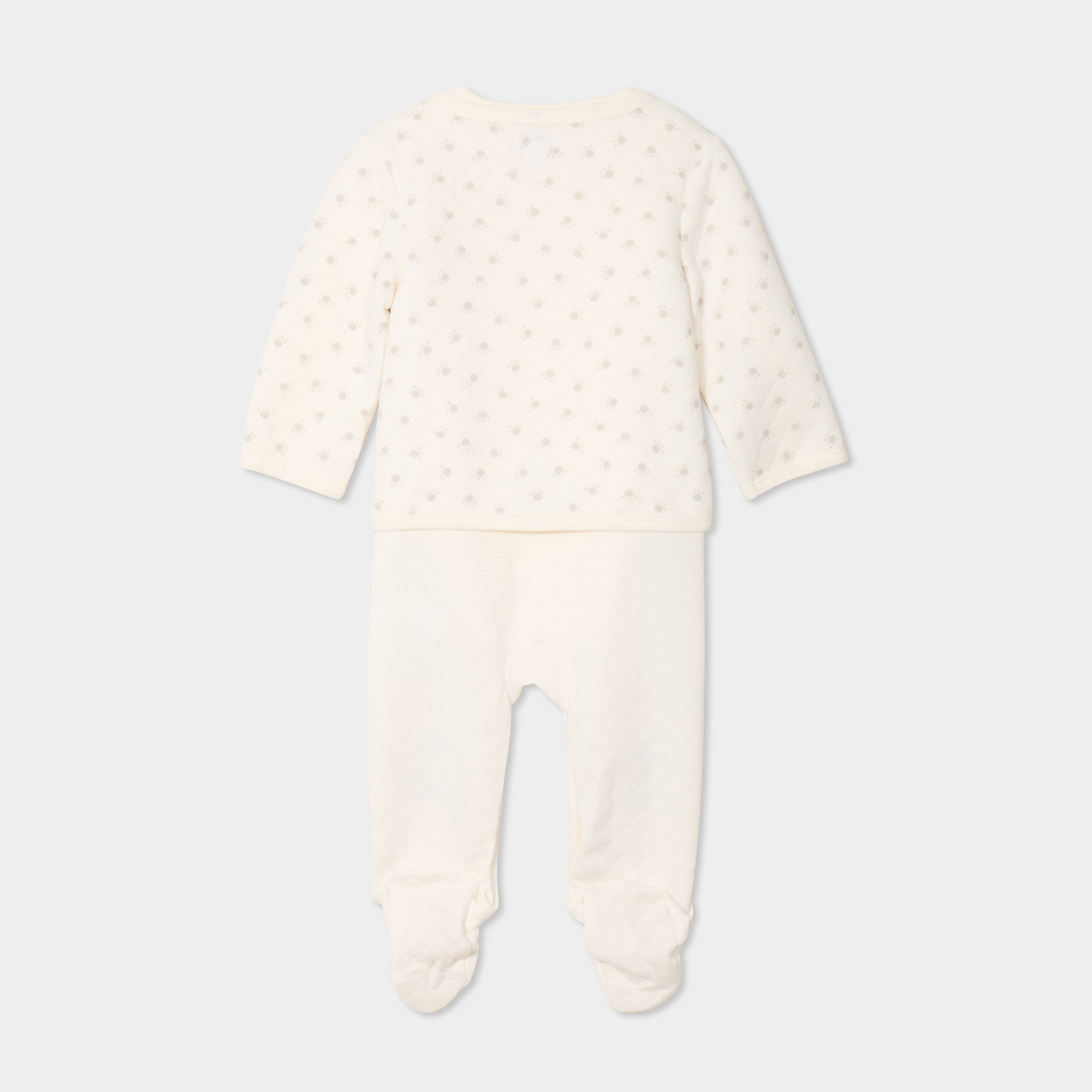 ensemble 3 pieces dors bien body gilet creme bebeg Ensemble 3 pièces dors-bien body gilet creme bébé garçon