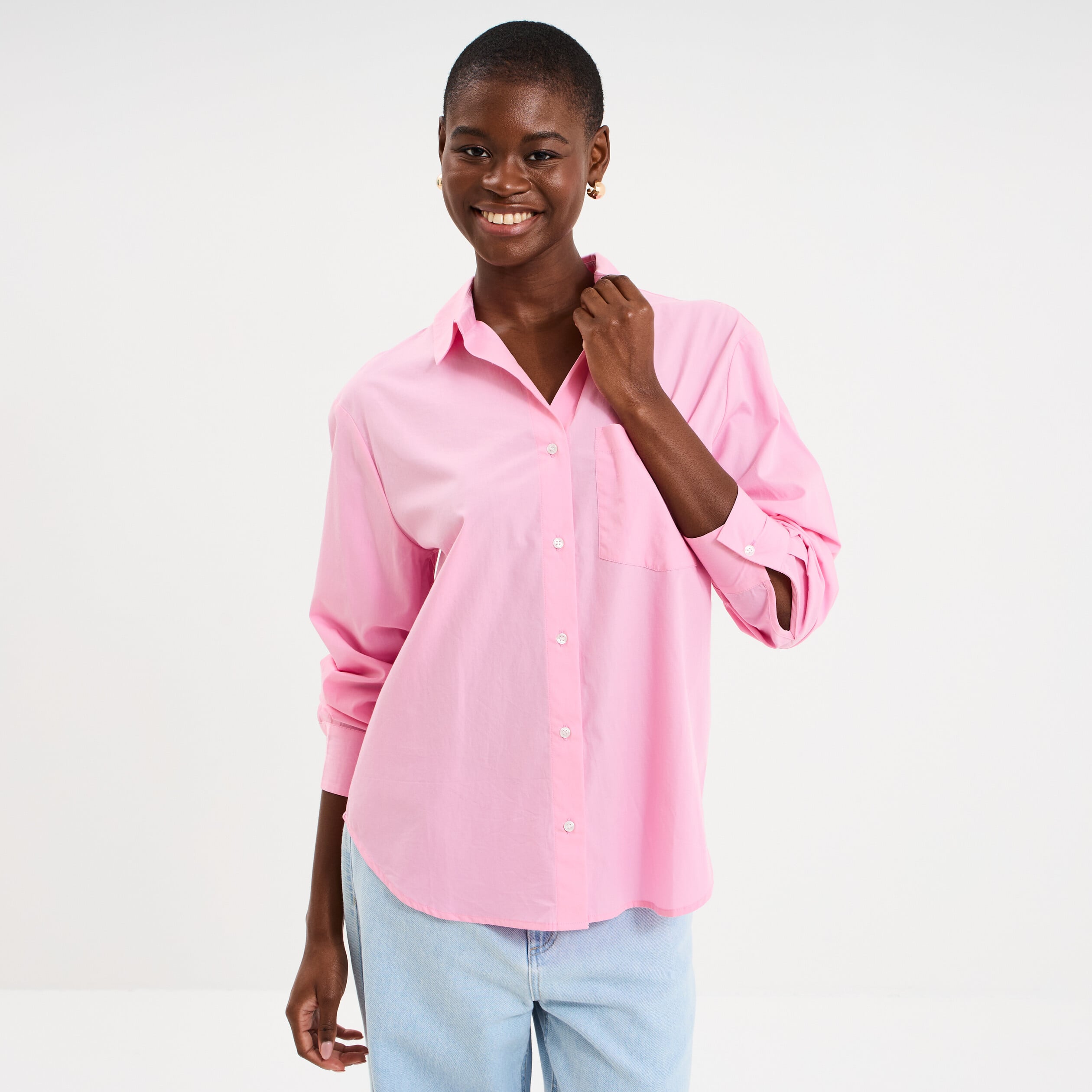 Ensemble oversize avec chemise et pantalon | boohoo