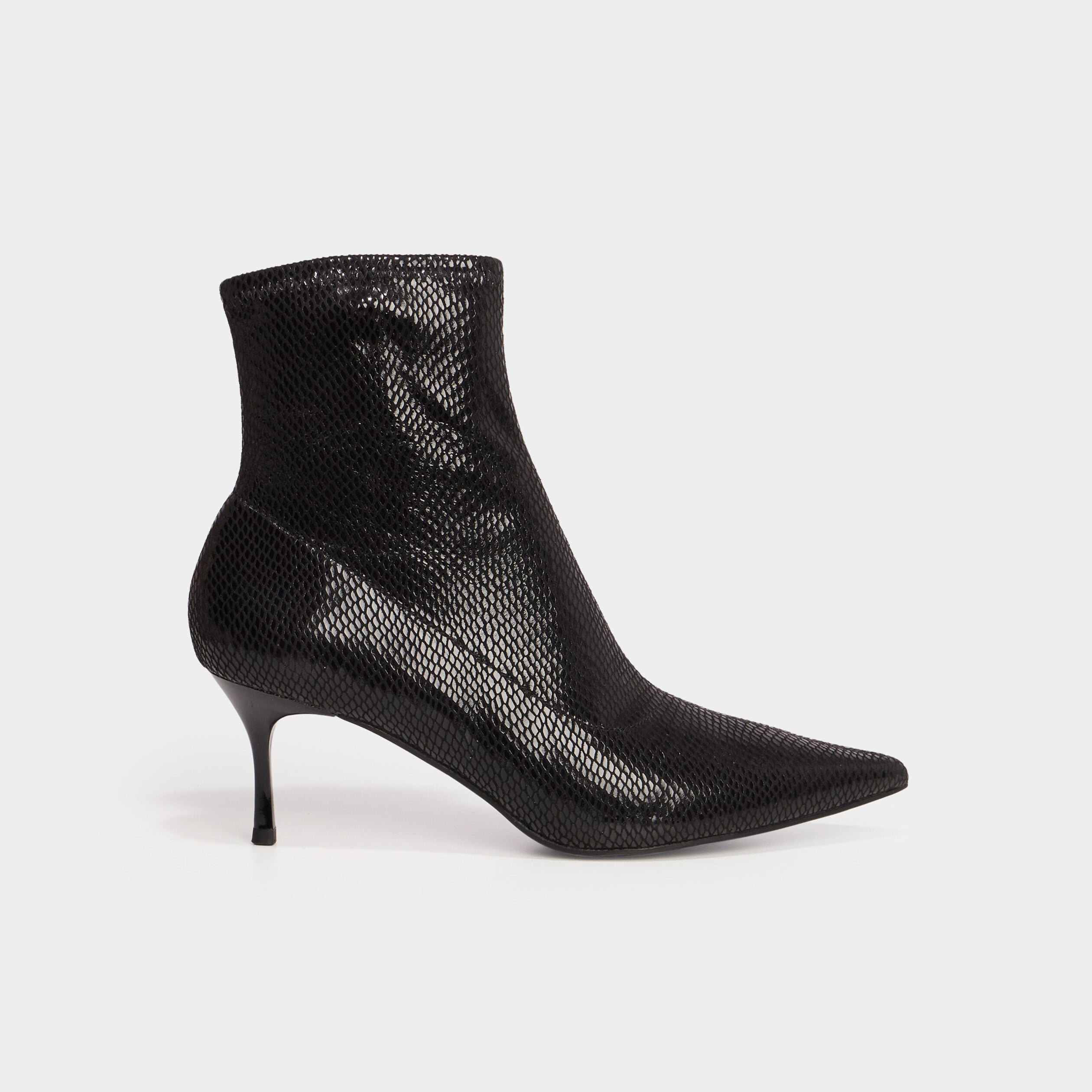 Bottines talons aiguilles Mosquitos noir femme