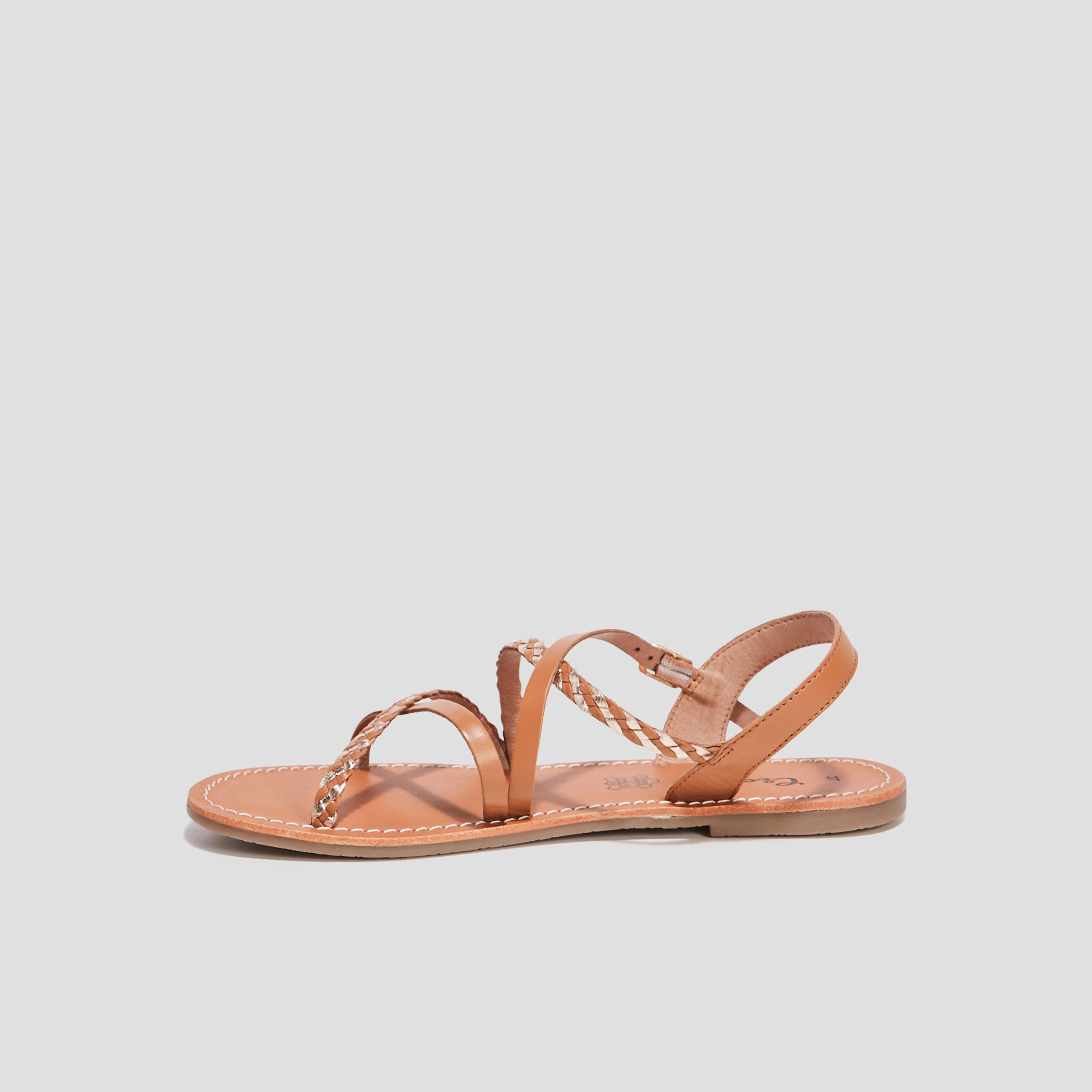 sandales en cuir creeks camel fille Sandales en cuir Creeks camel fille