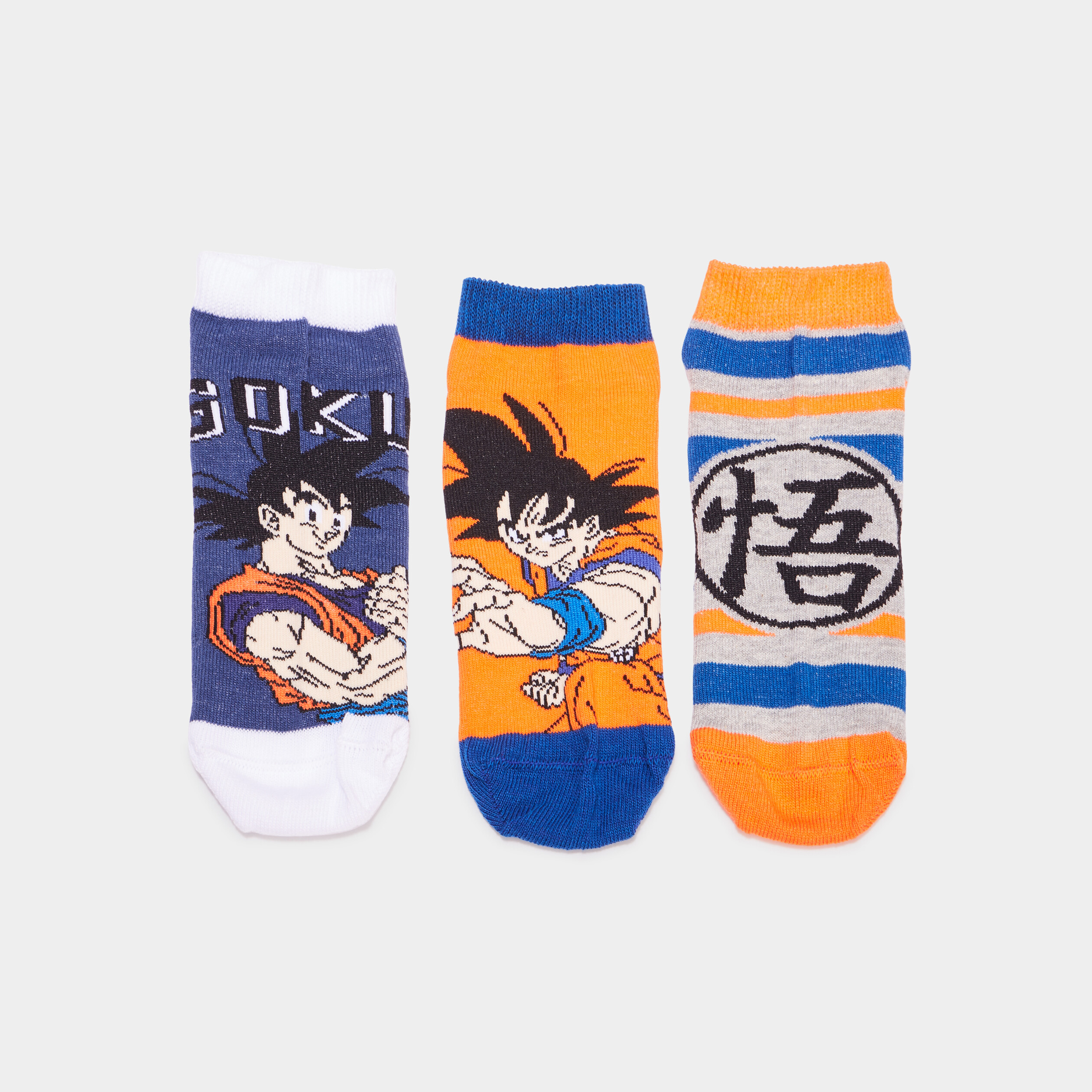 lot 3 paires socquettes dragon ball z bleu garcon Lot 3 paires socquettes Dragon Ball Z bleu garçon