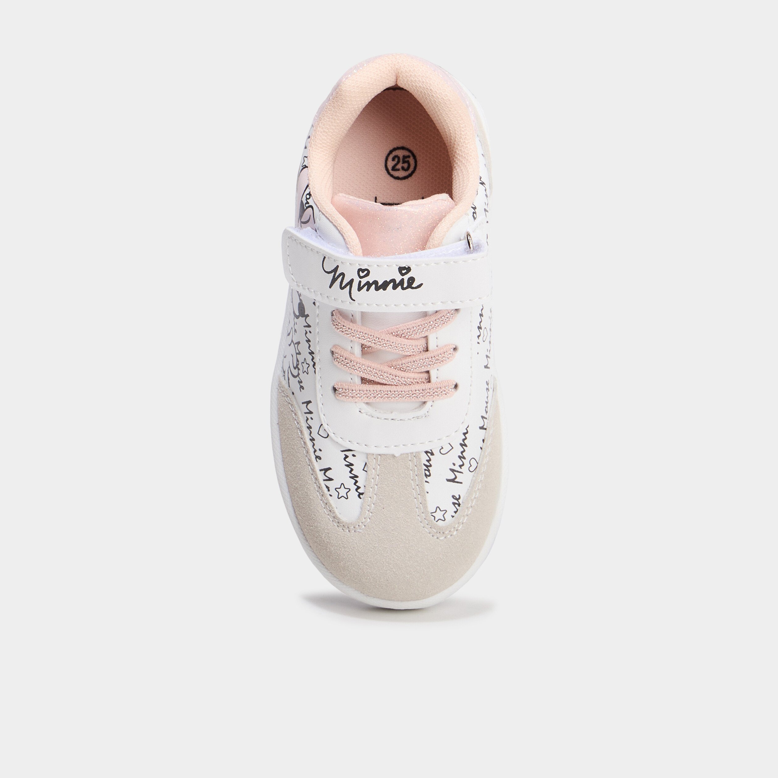 tennis basses a scratchs minnie blanc fille Tennis basses à scratchs Minnie blanc fille