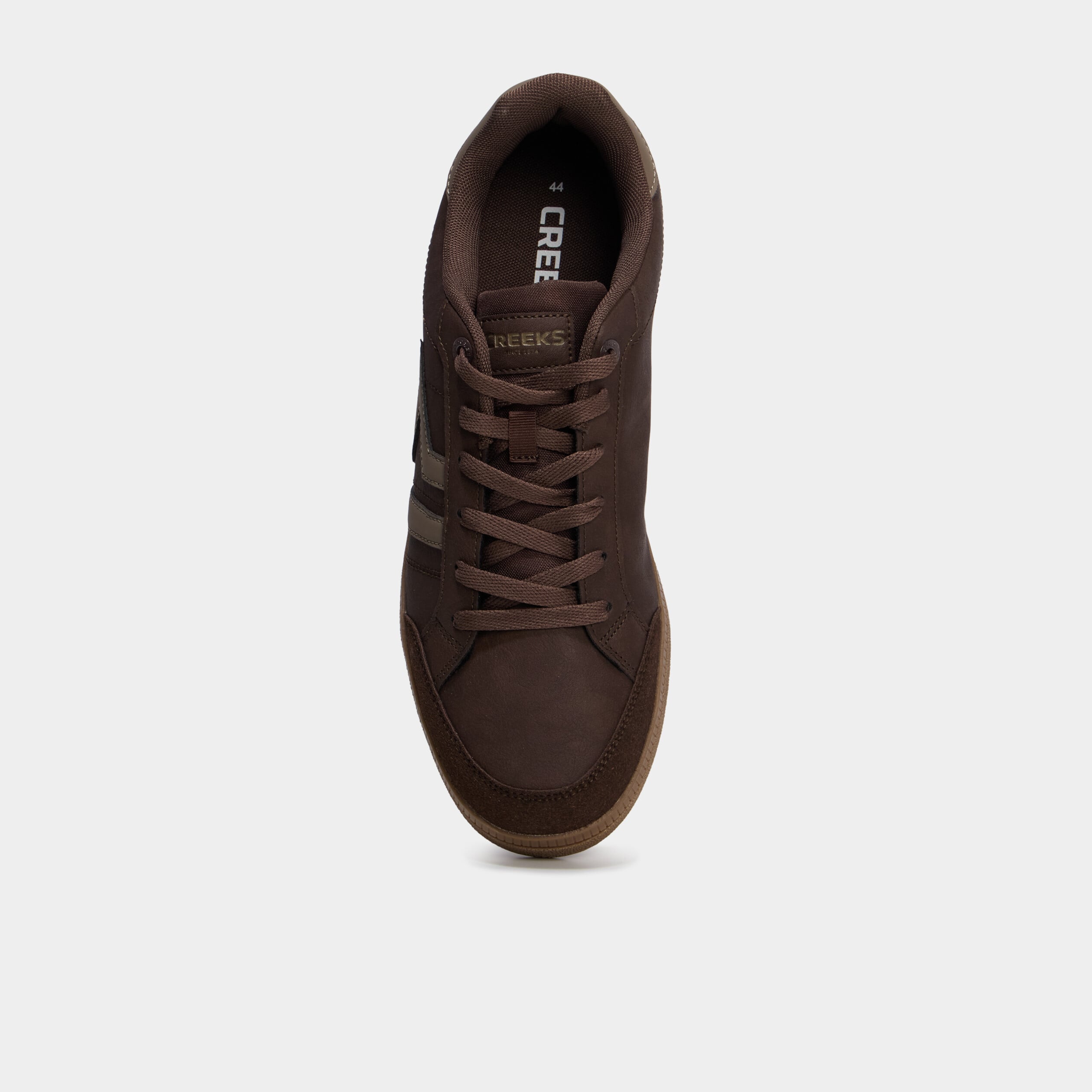Baskets &agrave; lacets marron homme