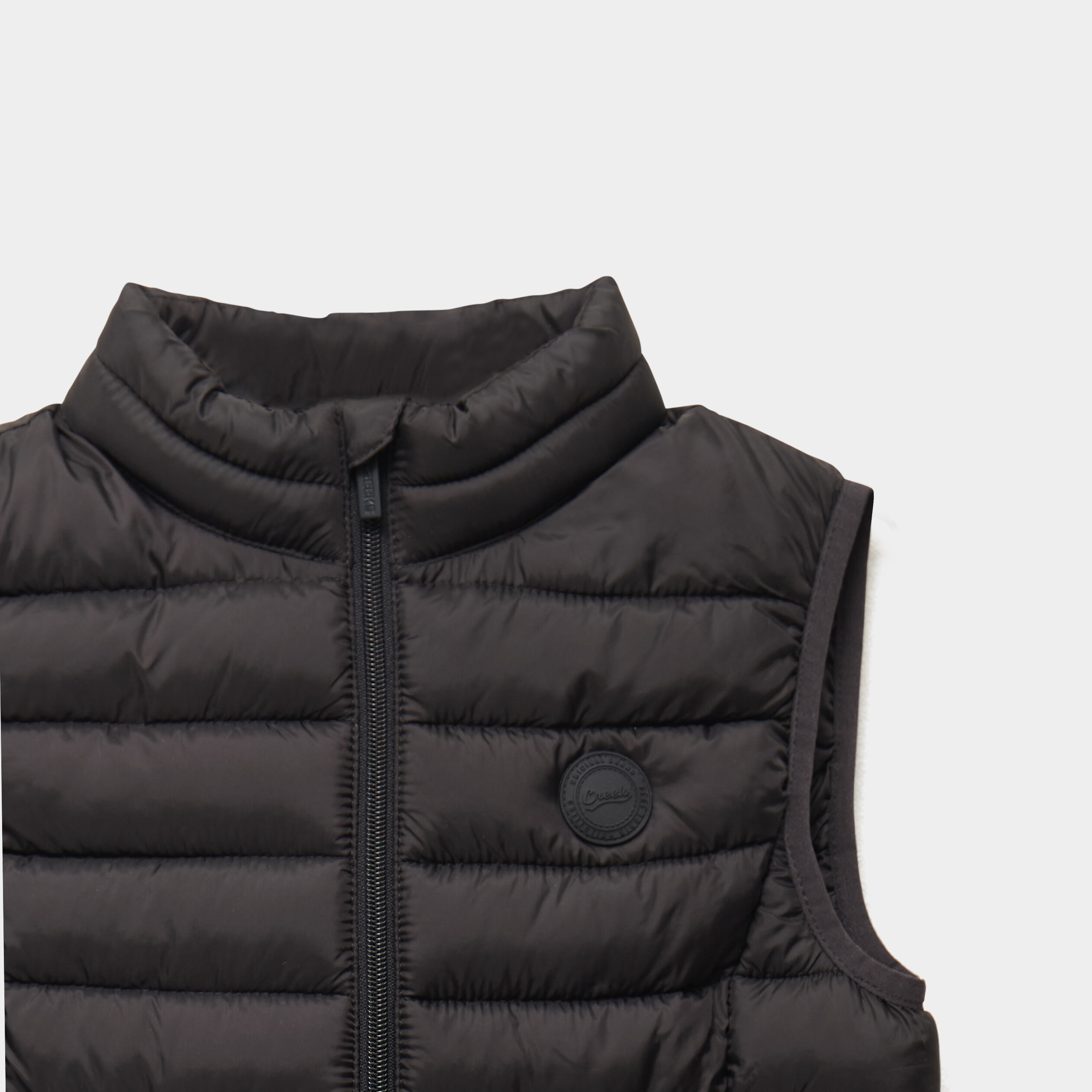 Doudoune l&eacute;g&egrave;re sans manches imperm&eacute;able noir fille