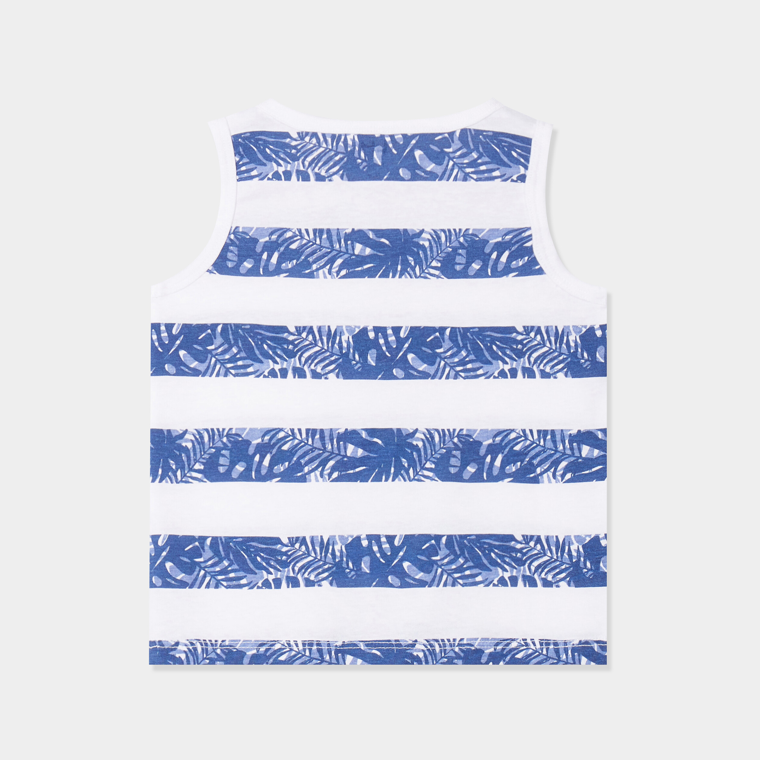 ensemble 2 pieces debardeur short coton bleu marine bebeg Ensemble 2 pièces débardeur short coton bleu marine bébé garçon