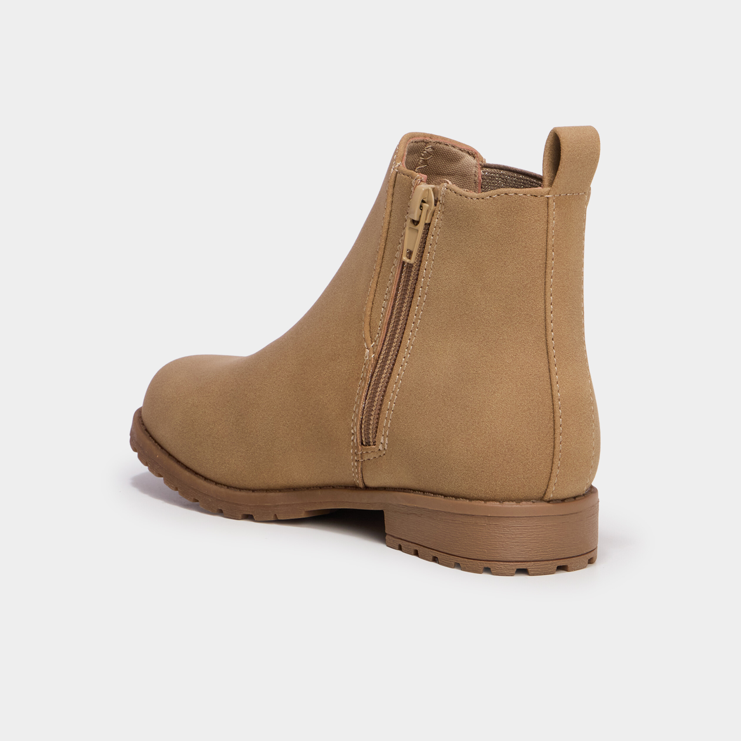 Boots chelsea zipp&eacute;es sable fille