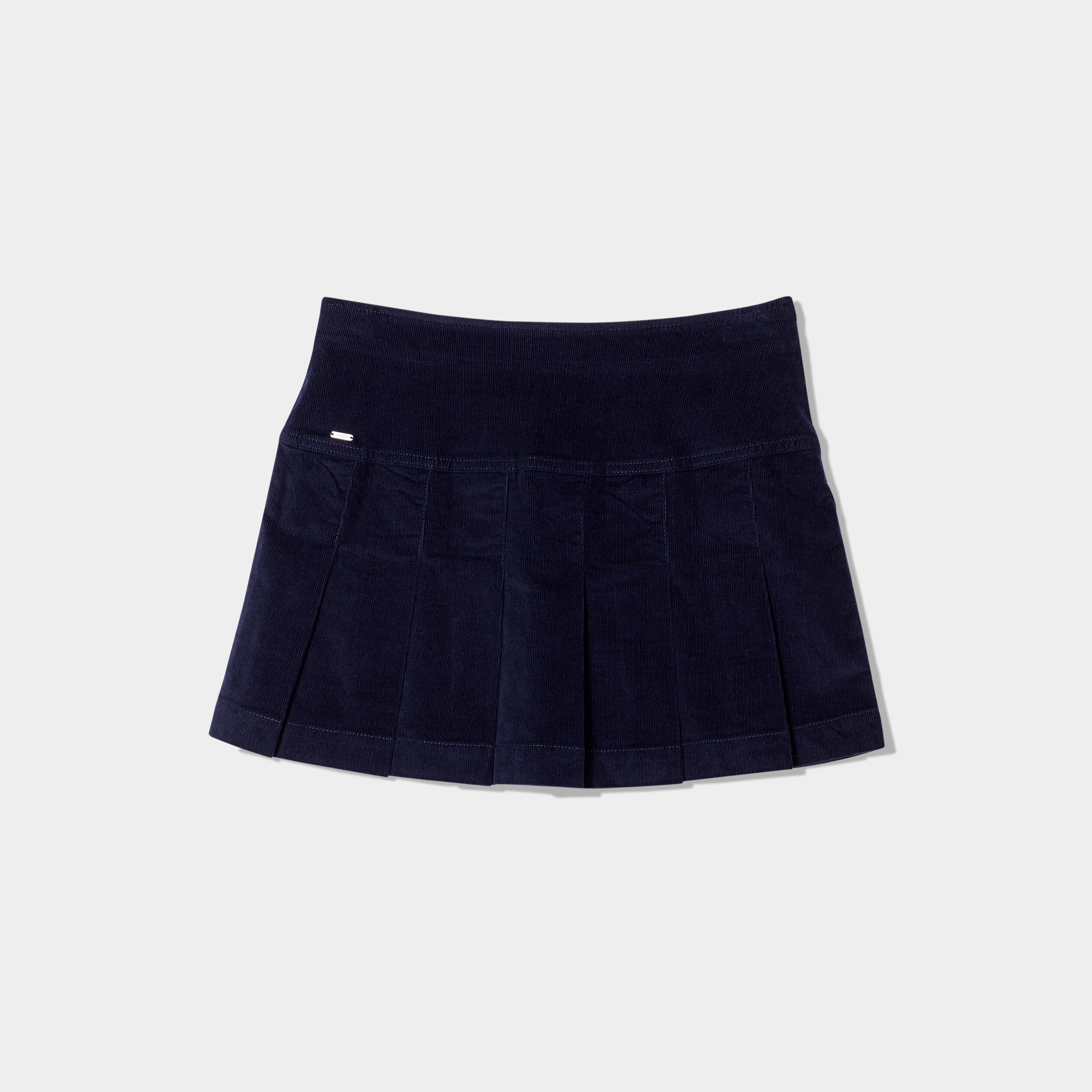 Jupe plissée bleu top marine femme