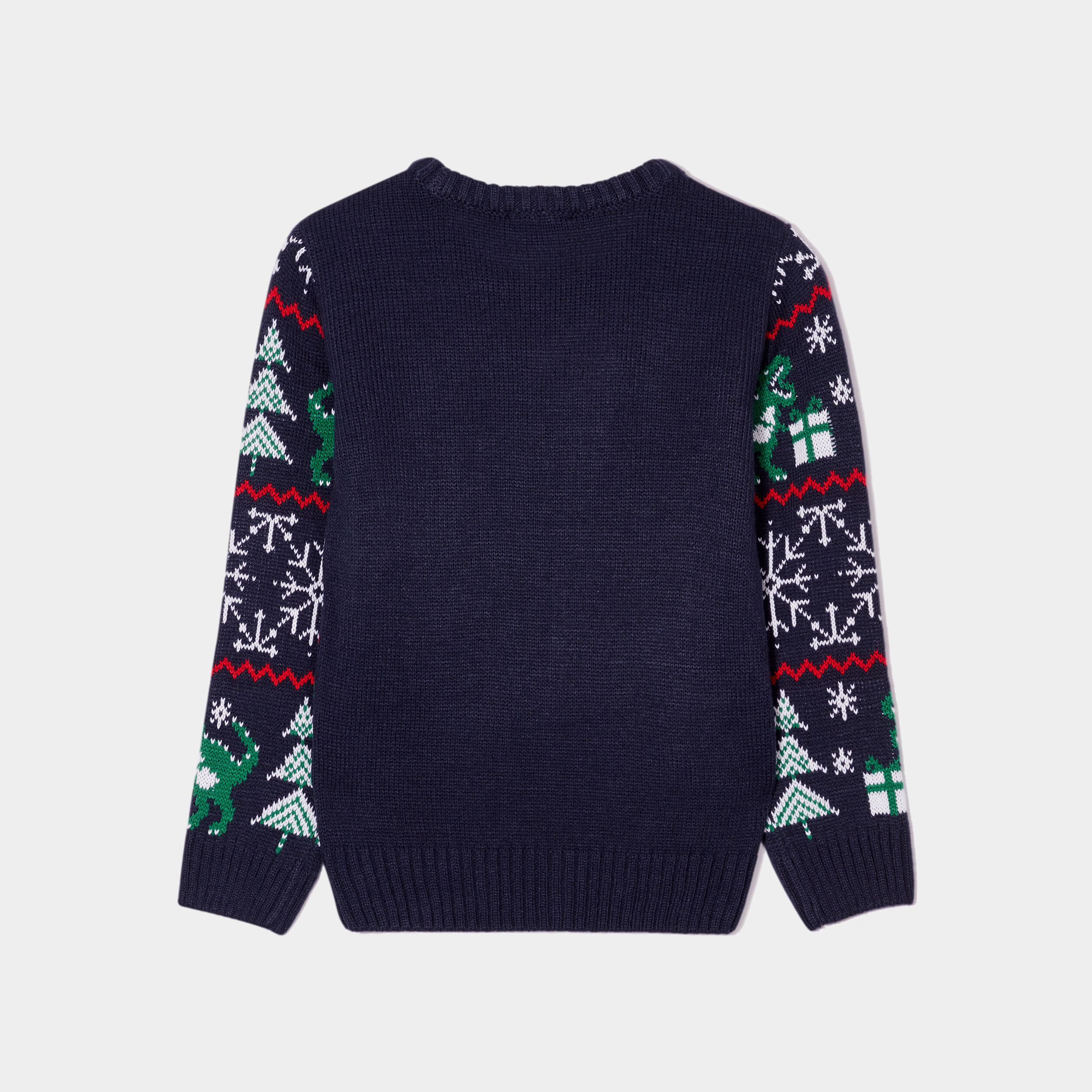 pull de noel avec pompon bleu marine garcon Pull de Noël avec pompon bleu marine garçon