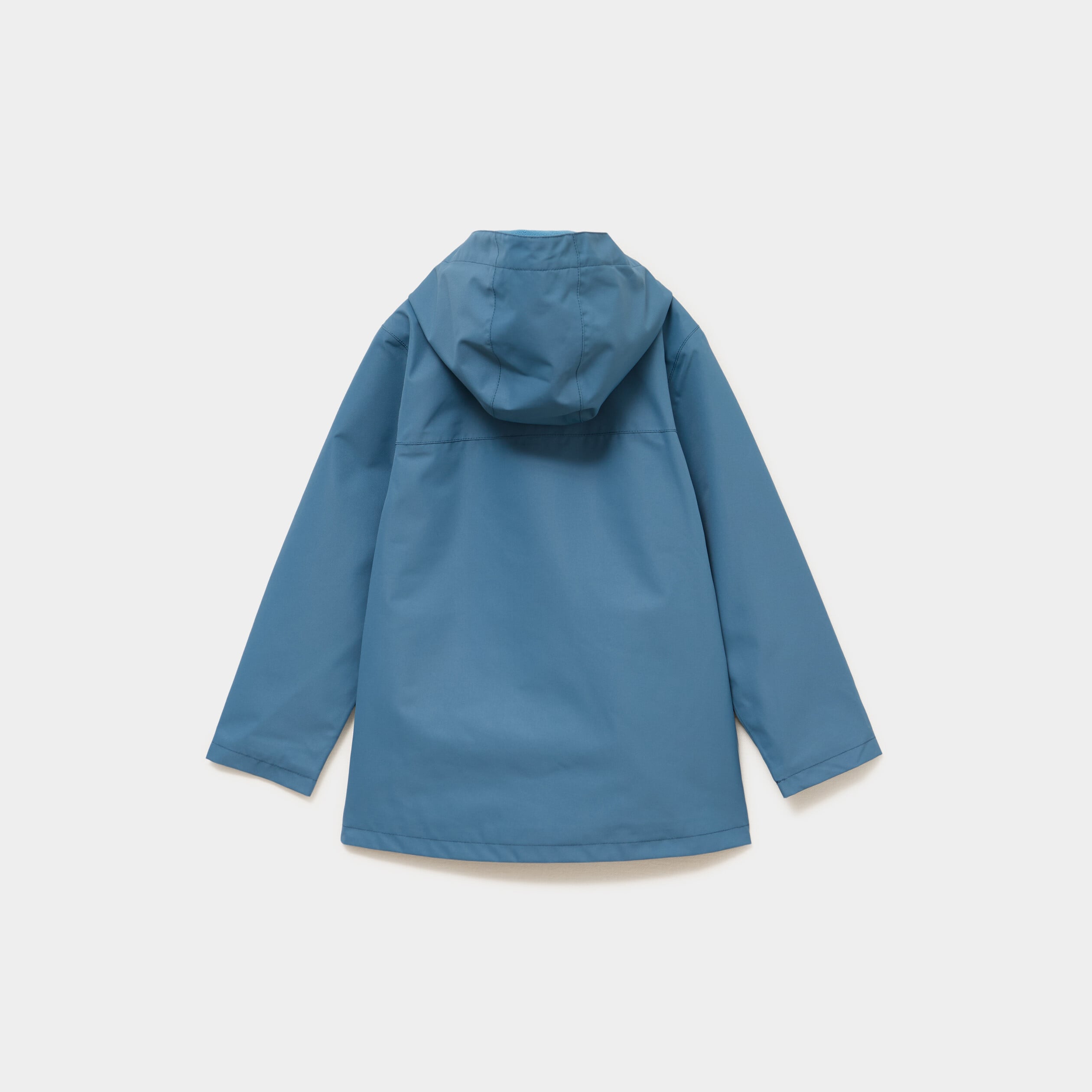 Coupe-vent imperm&eacute;able &agrave; capuche bleu canard gar&ccedil;on