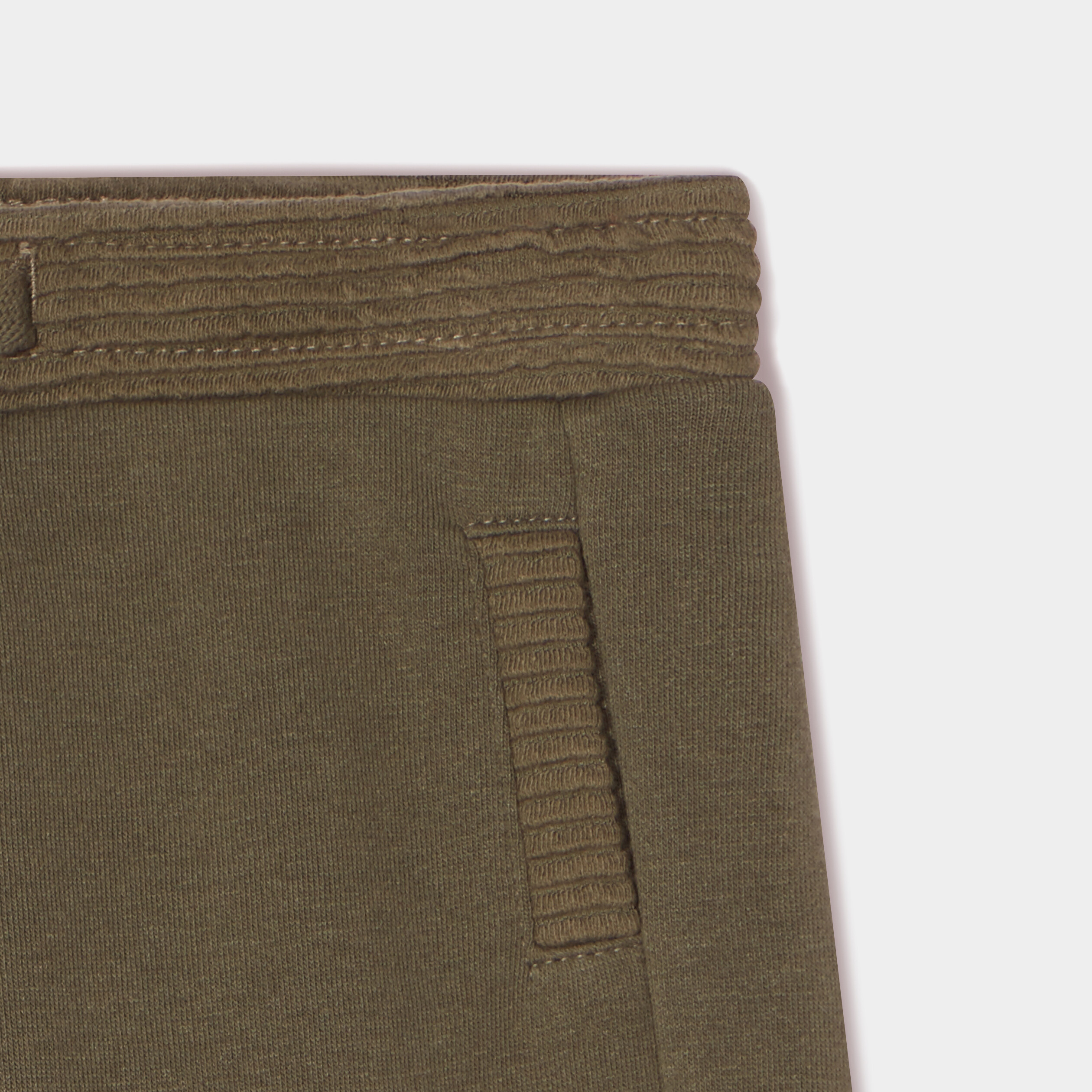 jogging molleton taille elastiquee vert kaki bebeg Jogging molleton taille élastiquée vert kaki bébé garçon