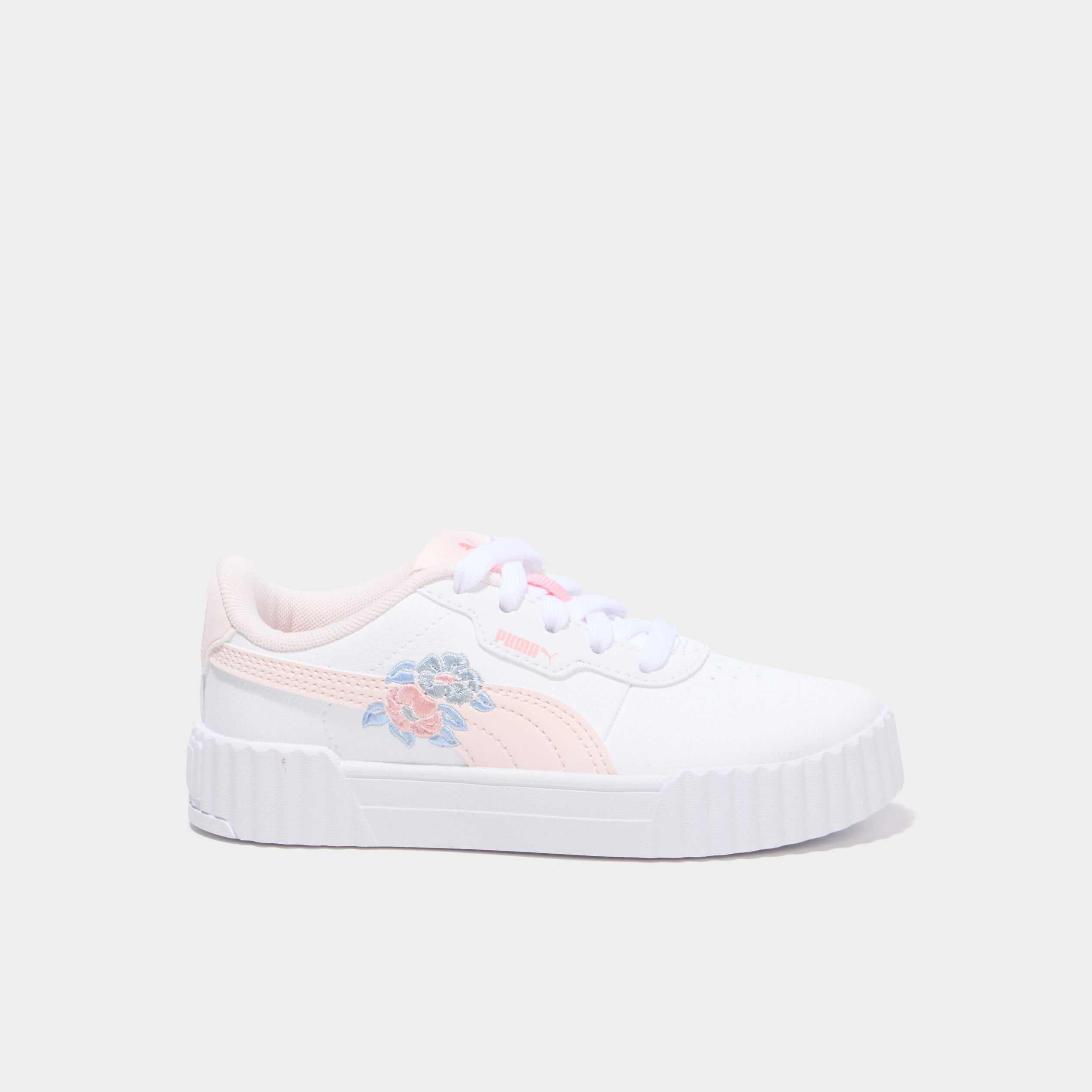 Baskets Puma Carina 3.0 Floral rose clair fille