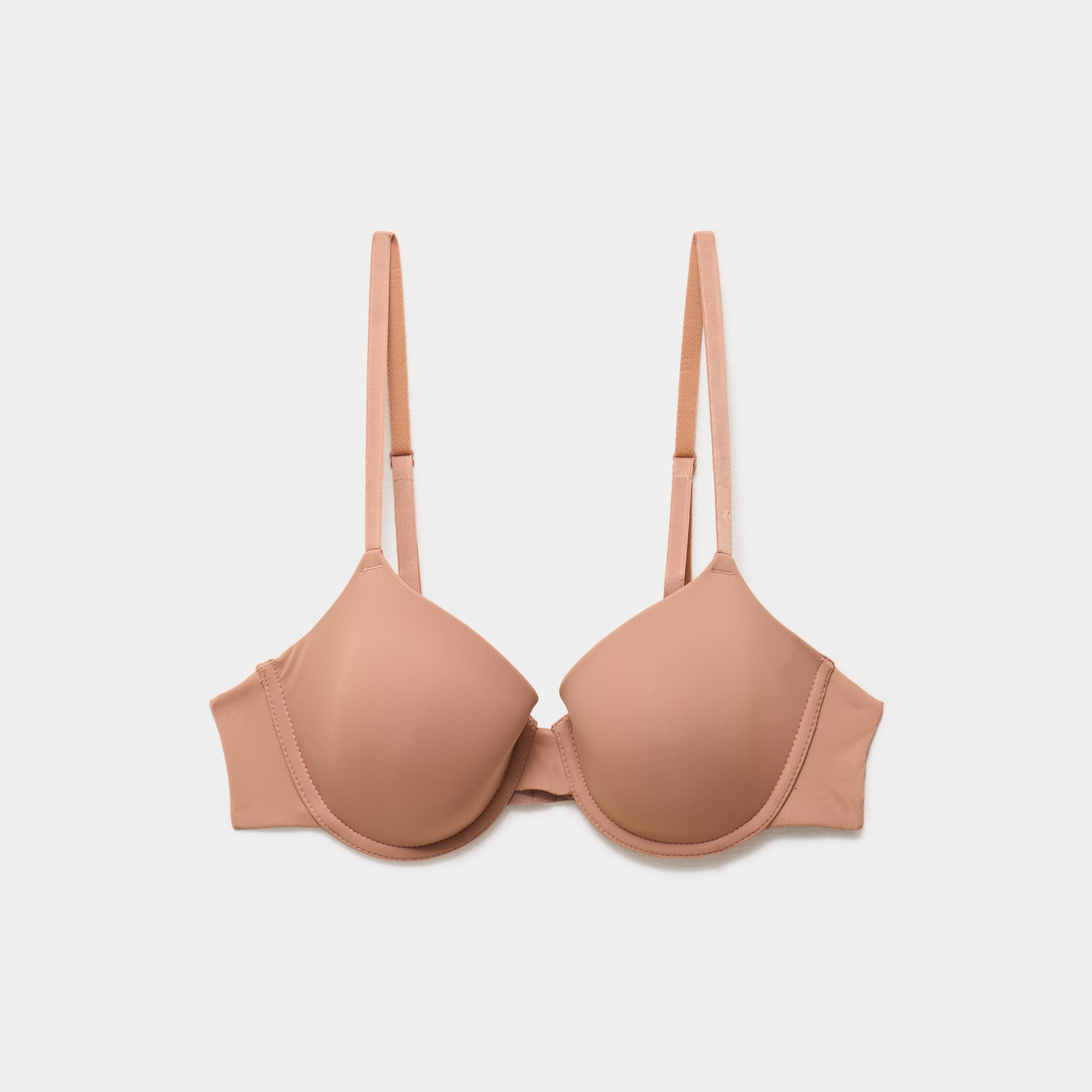 Soutien-gorge corbeille padd&eacute; microfibre vieux rose femme
