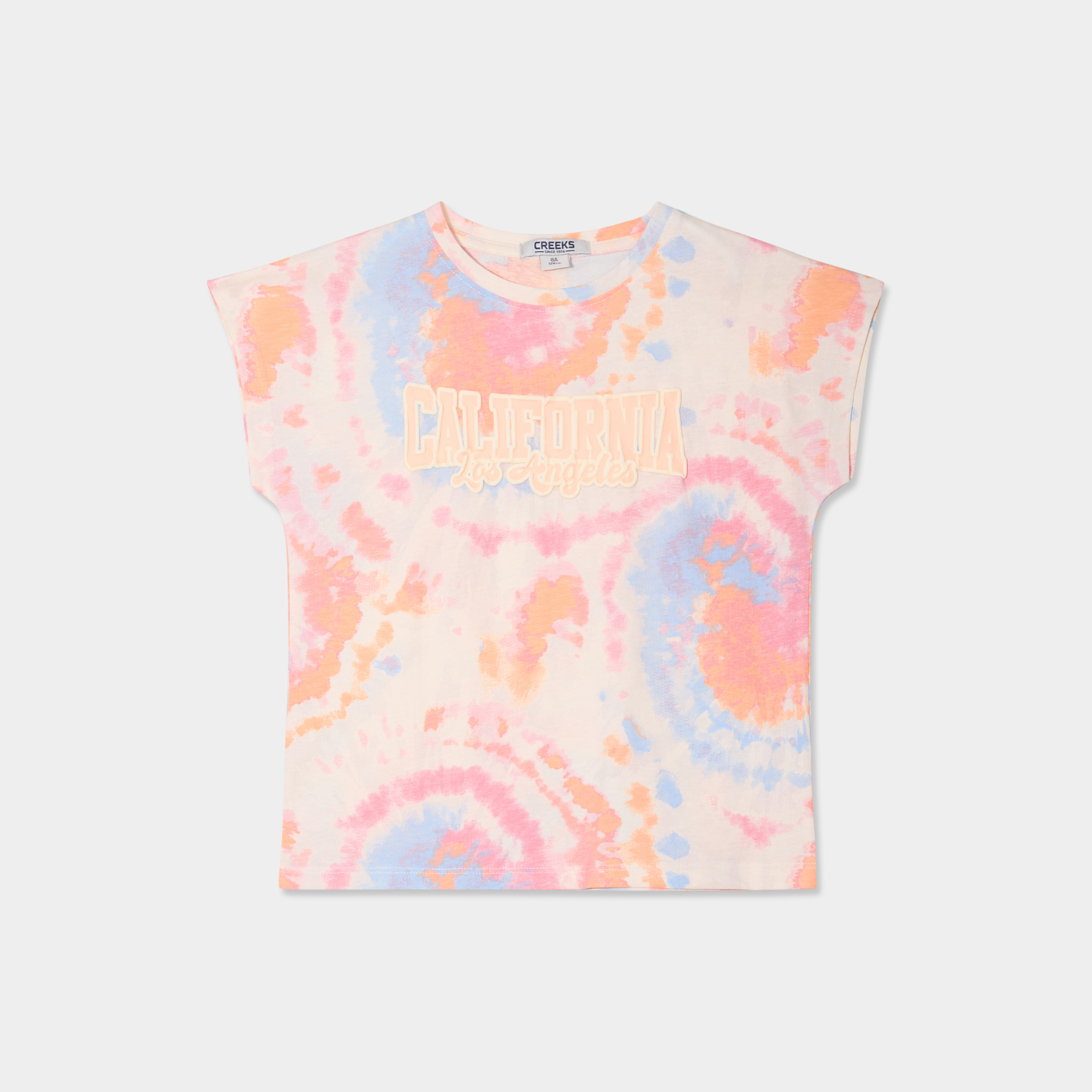 T-shirt manches courtes coton beige fille