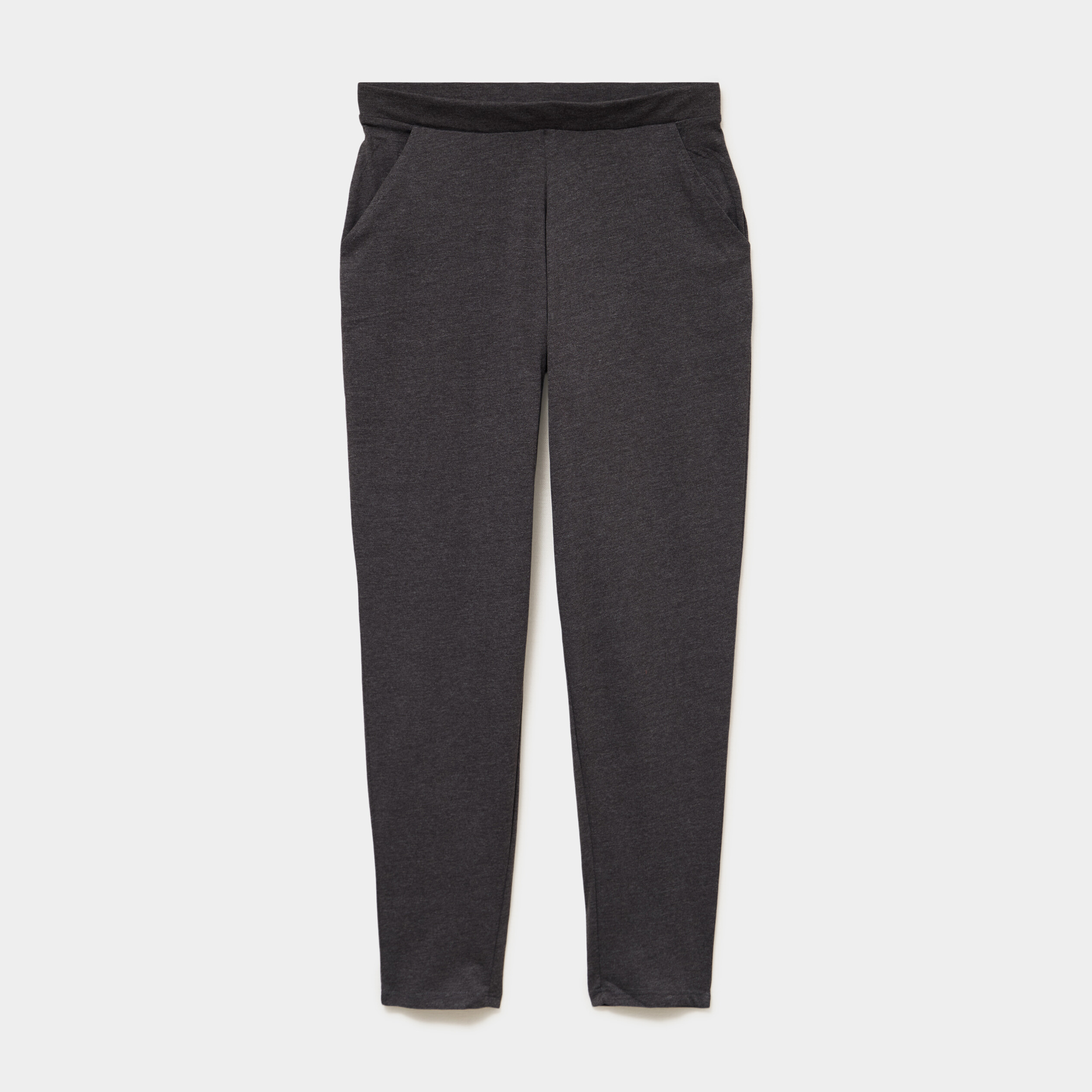 Pantalon de pyjama ajust&eacute; gris fonc&eacute; femme