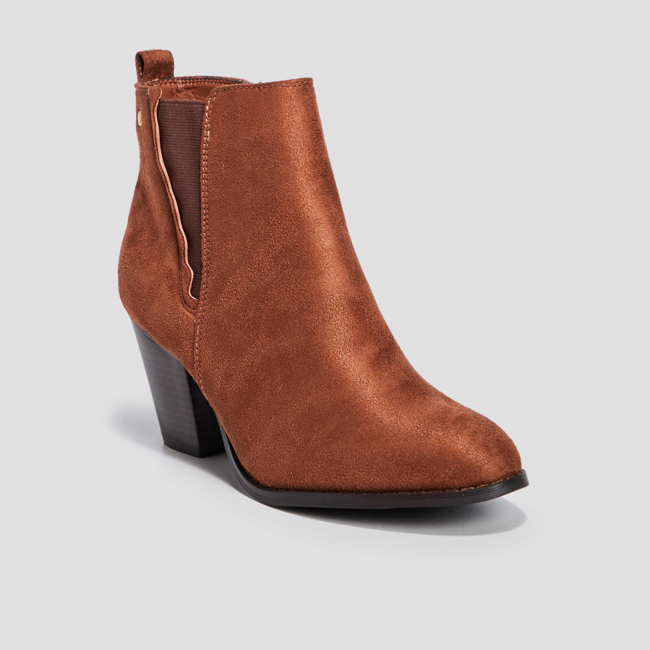 Bottines chelsea talons sable femme