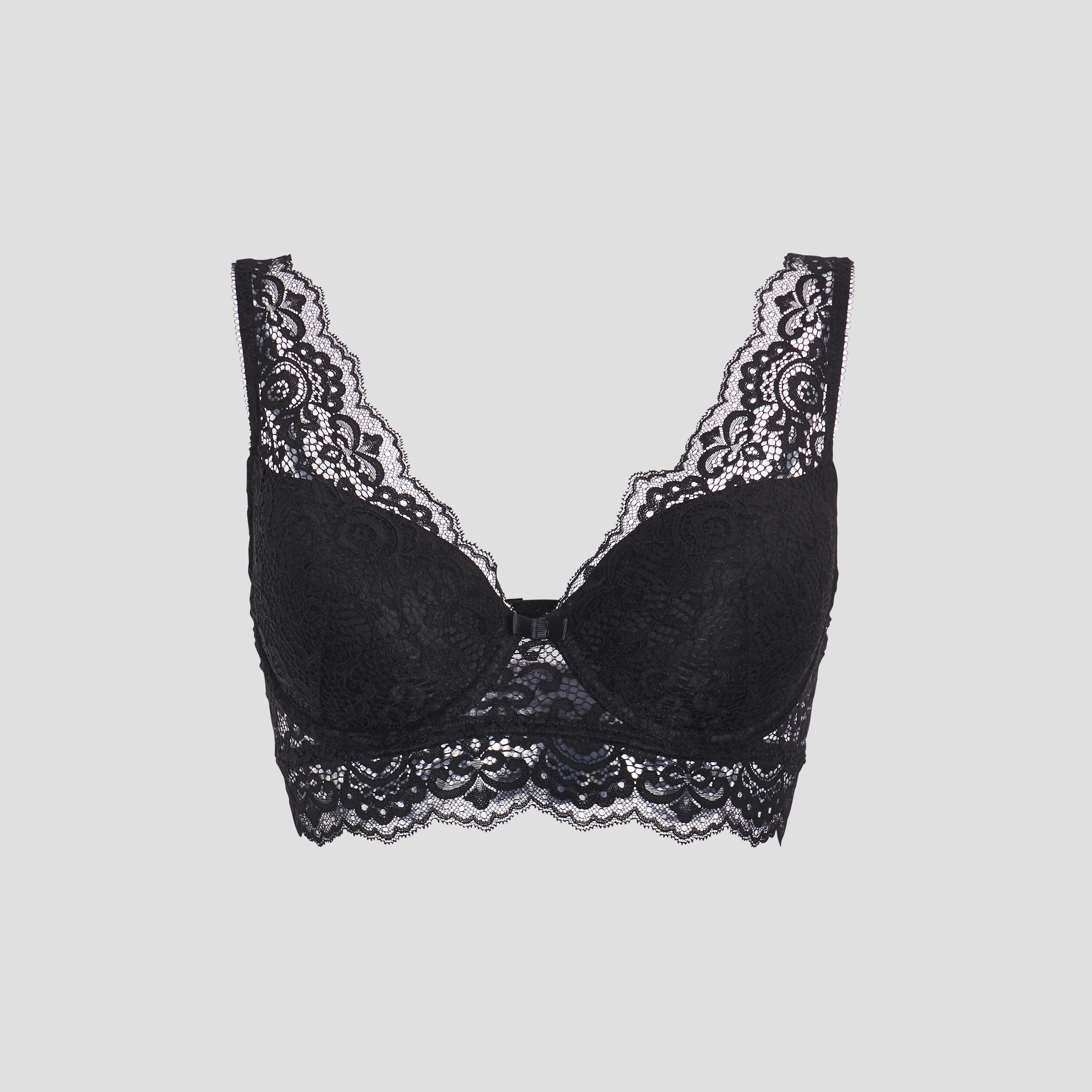 Soutien-gorge foulard en dentelle noir femme