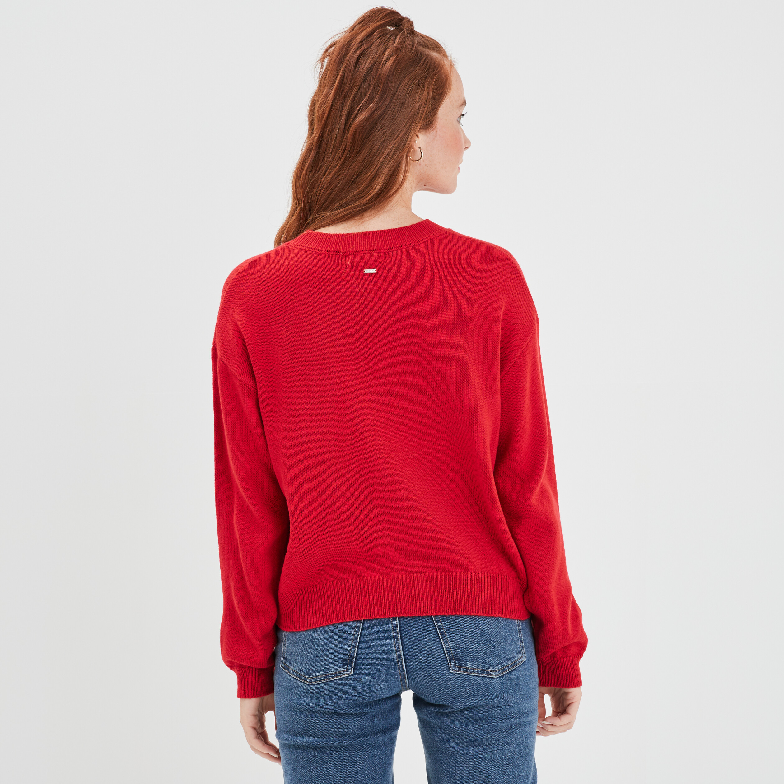 Pull femme rouge online