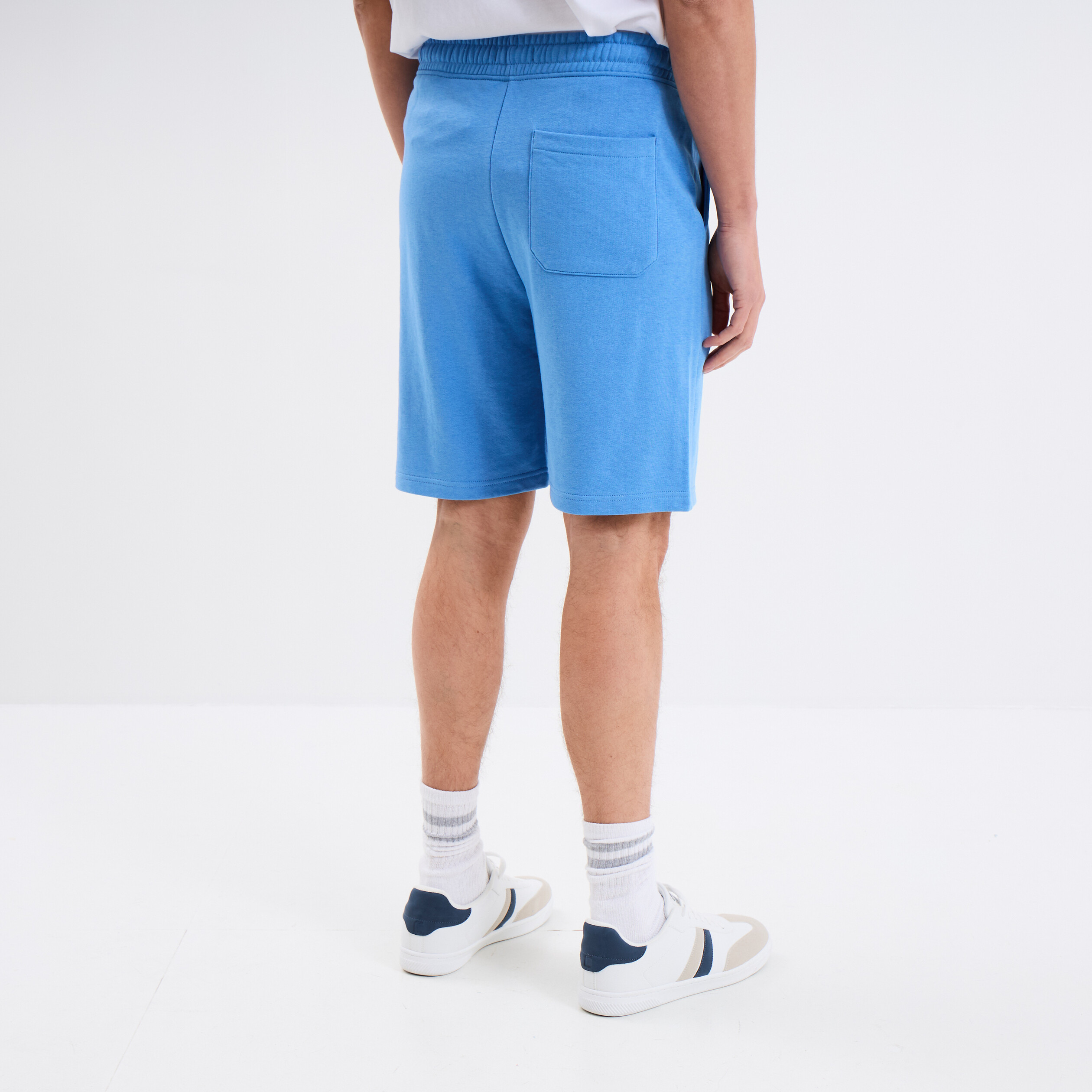 short de jogging en molleton bleu homme Short de jogging en molleton bleu homme