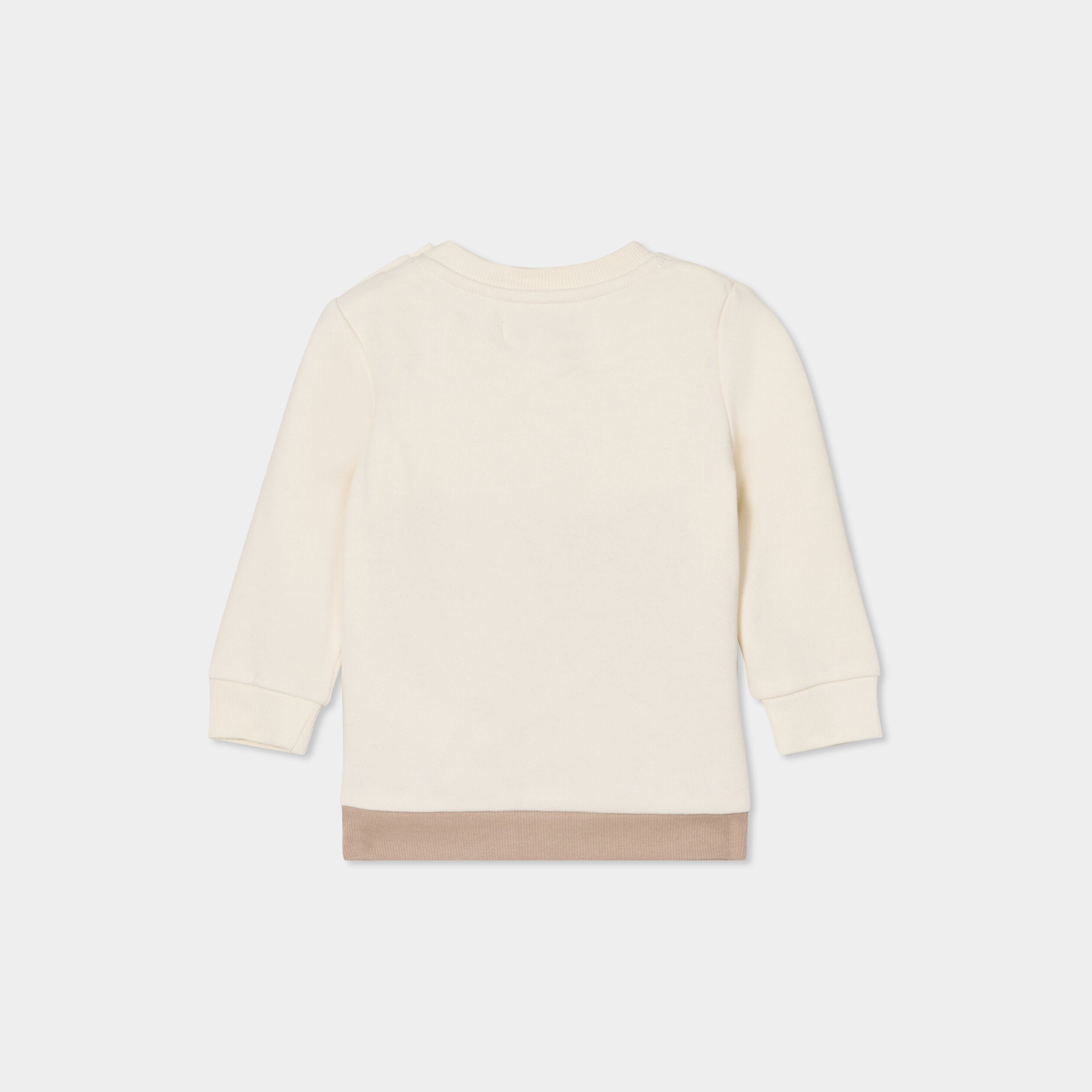 ensemble 2 pieces sweat et jogging sable bebeg Ensemble 2 pièces sweat et jogging sable bébé garçon