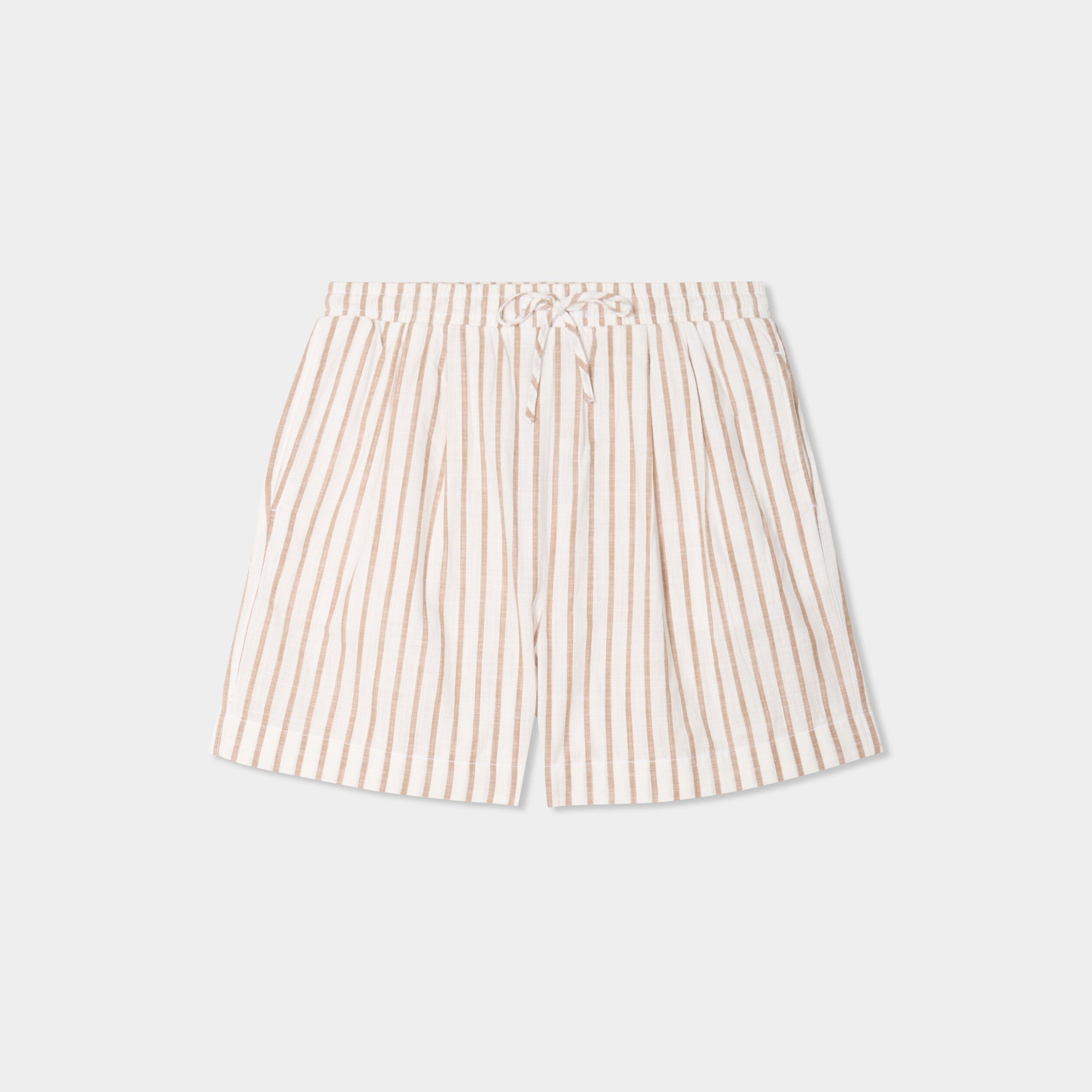 short taille elastiquee coton blanc femme Short taille élastiquée coton blanc femme