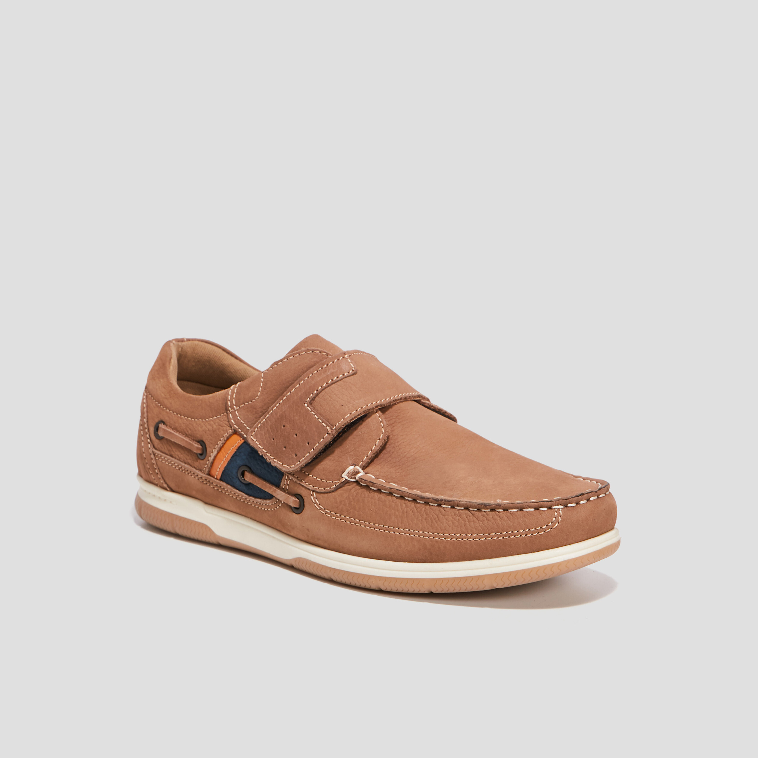 chaussures bateau a scratch en cuir sable homme Chaussures bateau à scratch en cuir sable homme