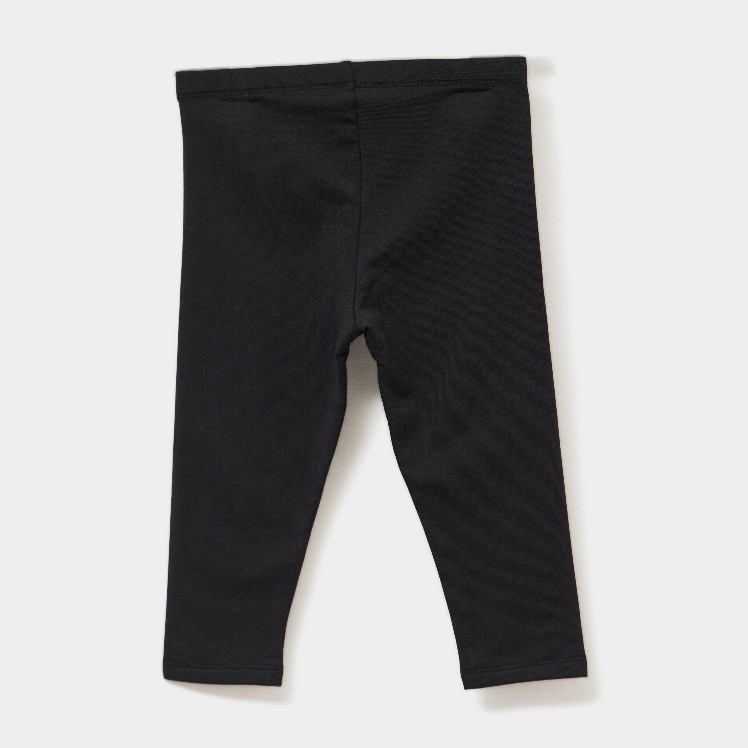legging double coton noir bebef Legging doublé coton noir bébé fille