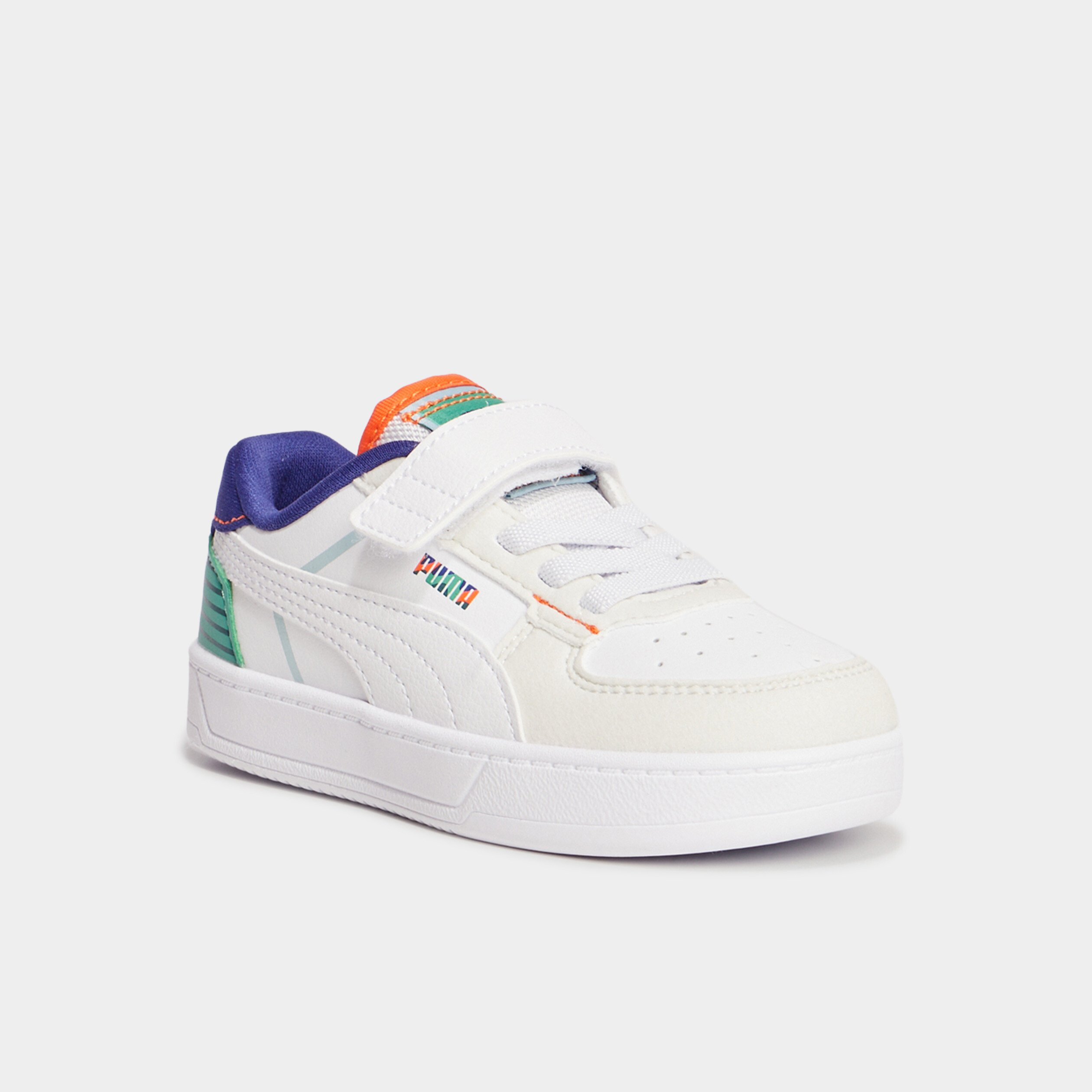 tennis basses a scratchs puma caven blanc garcon Tennis basses à scratchs Puma Caven blanc garçon