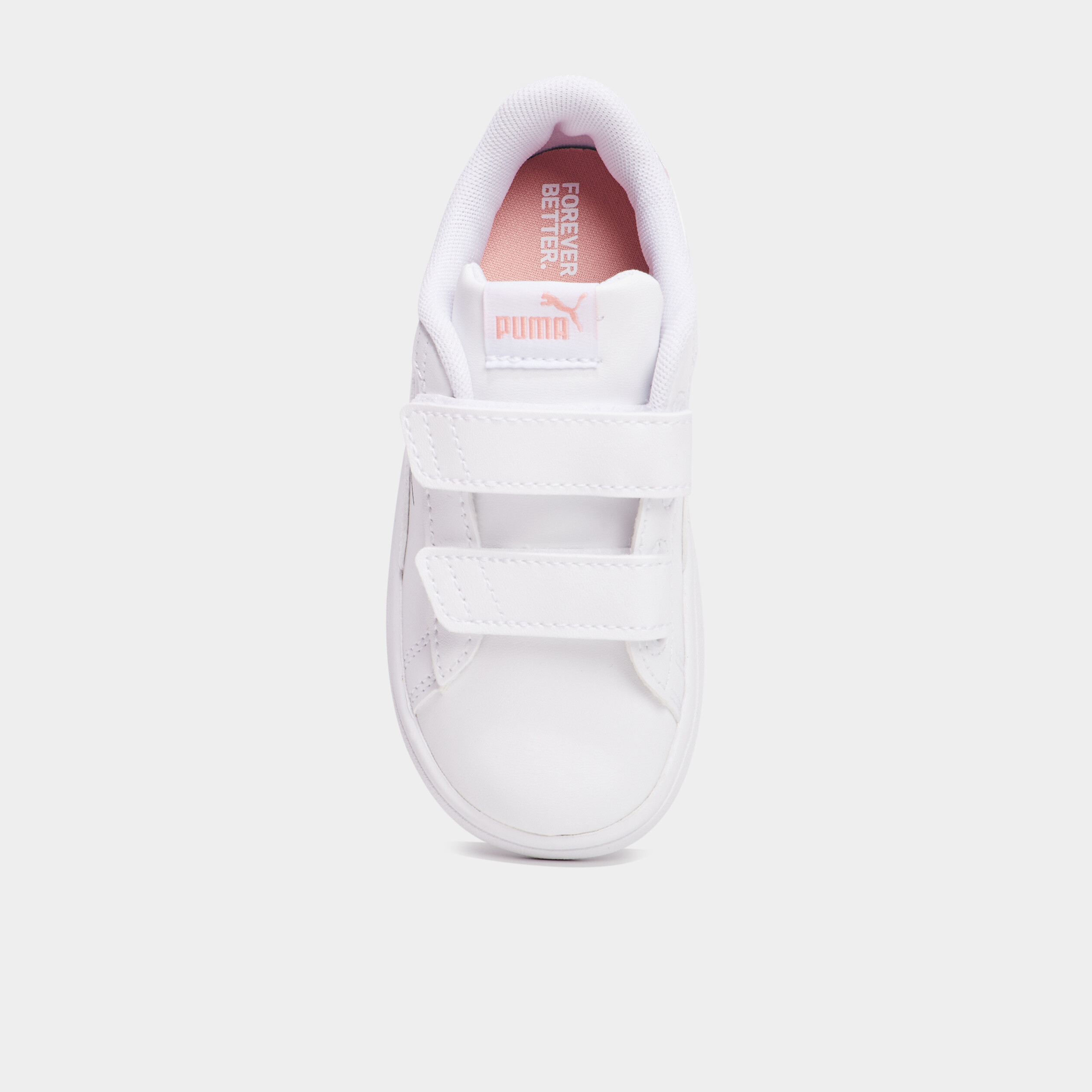 tennis basses a scratchs puma smash blanc fille Tennis basses à scratchs Puma Smash blanc fille