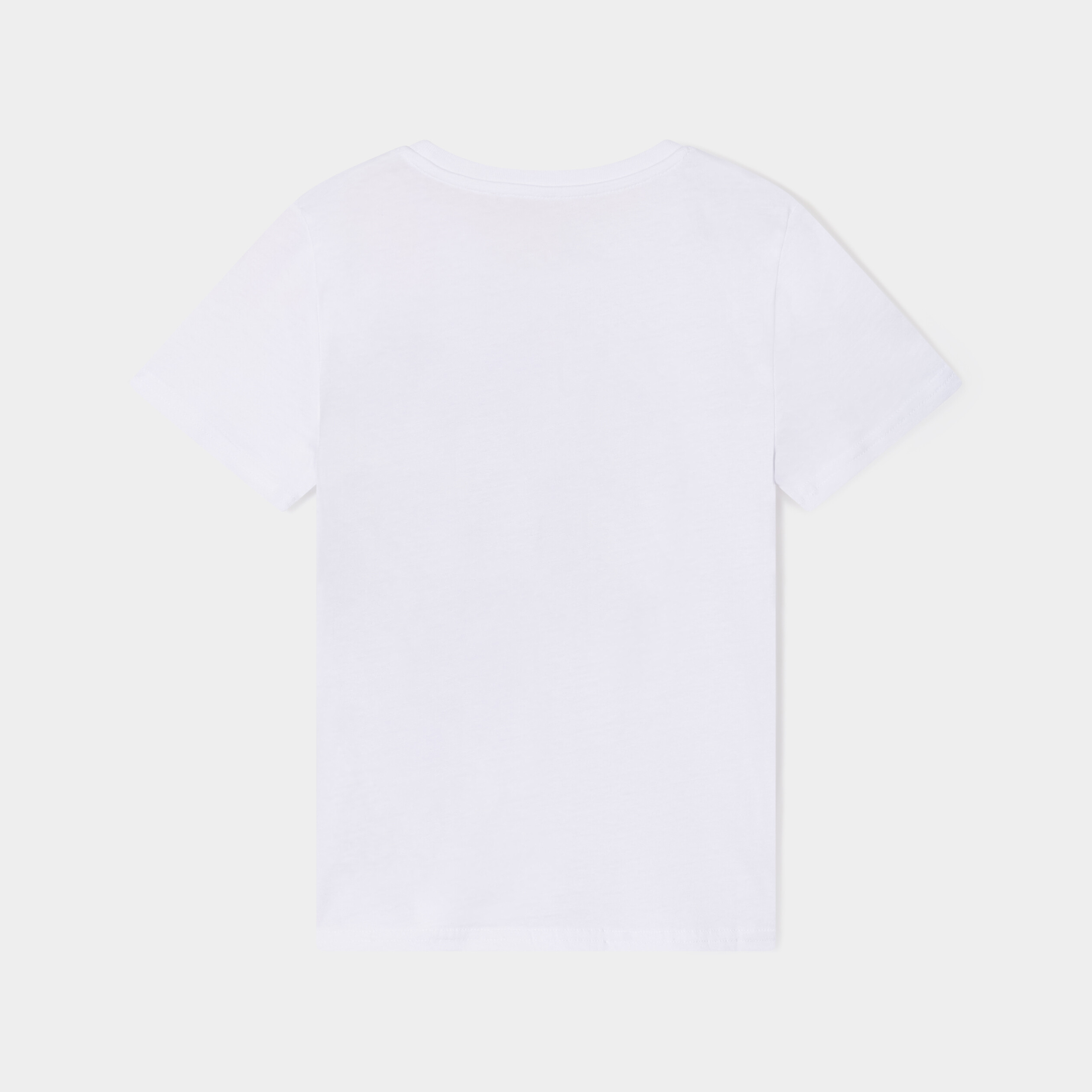 t shirt detail fantaisie manches courtes blanc garcon T-shirt détail fantaisie manches courtes blanc garçon