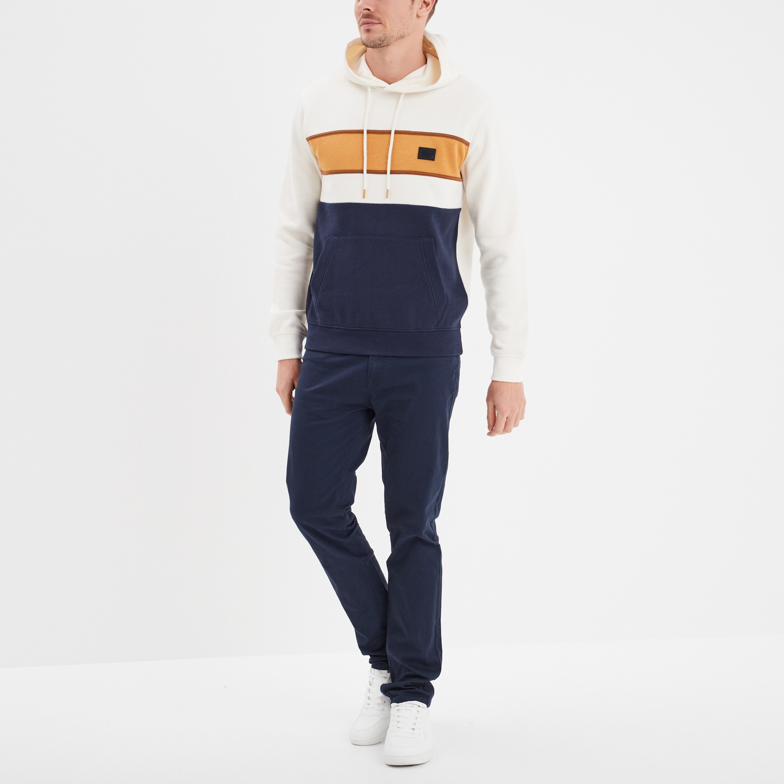 sweat a capuche hoodie colorbloc creeks bleu marine homme Sweat à capuche hoodie colorbloc Creeks bleu marine homme