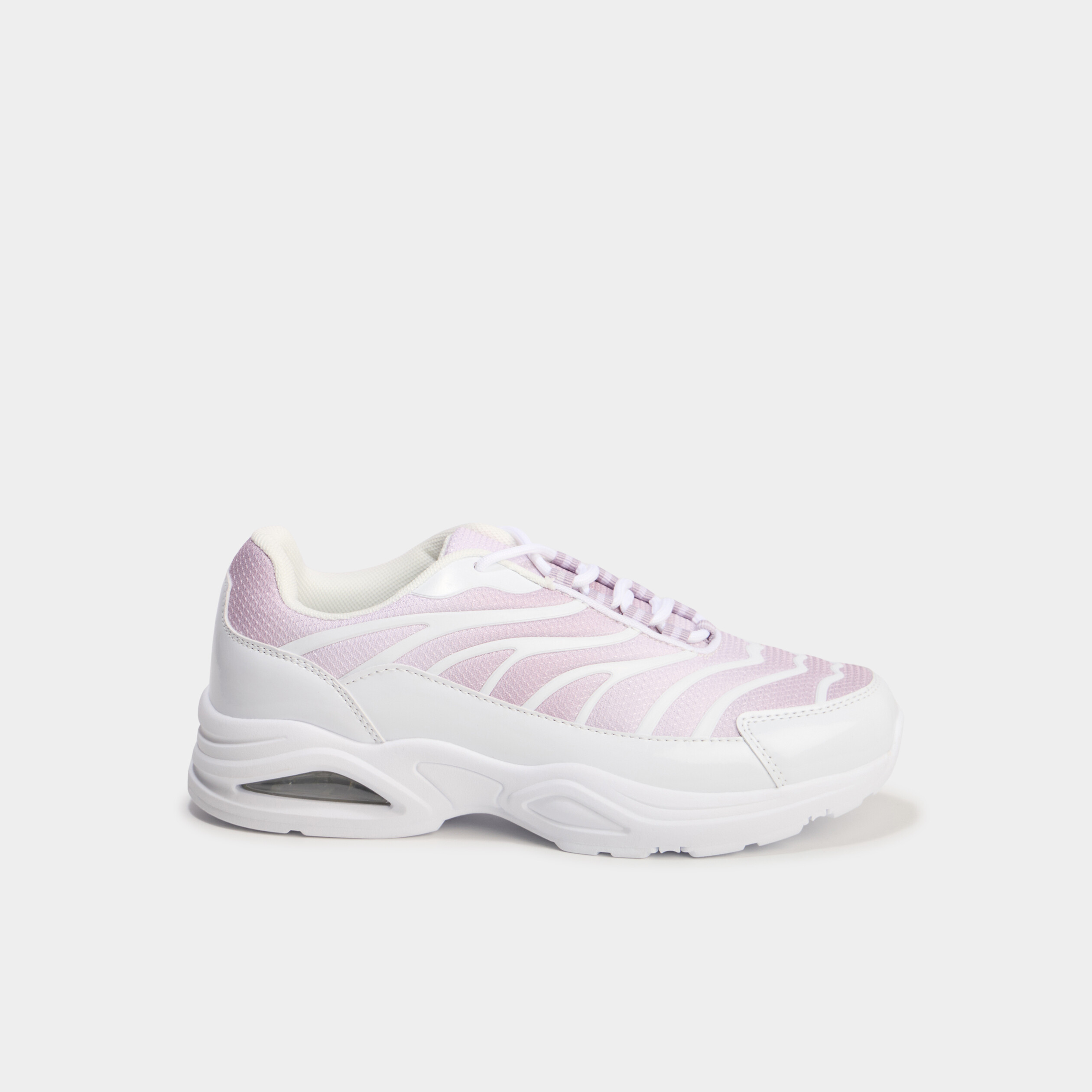 Baskets running semelles bulles rose femme