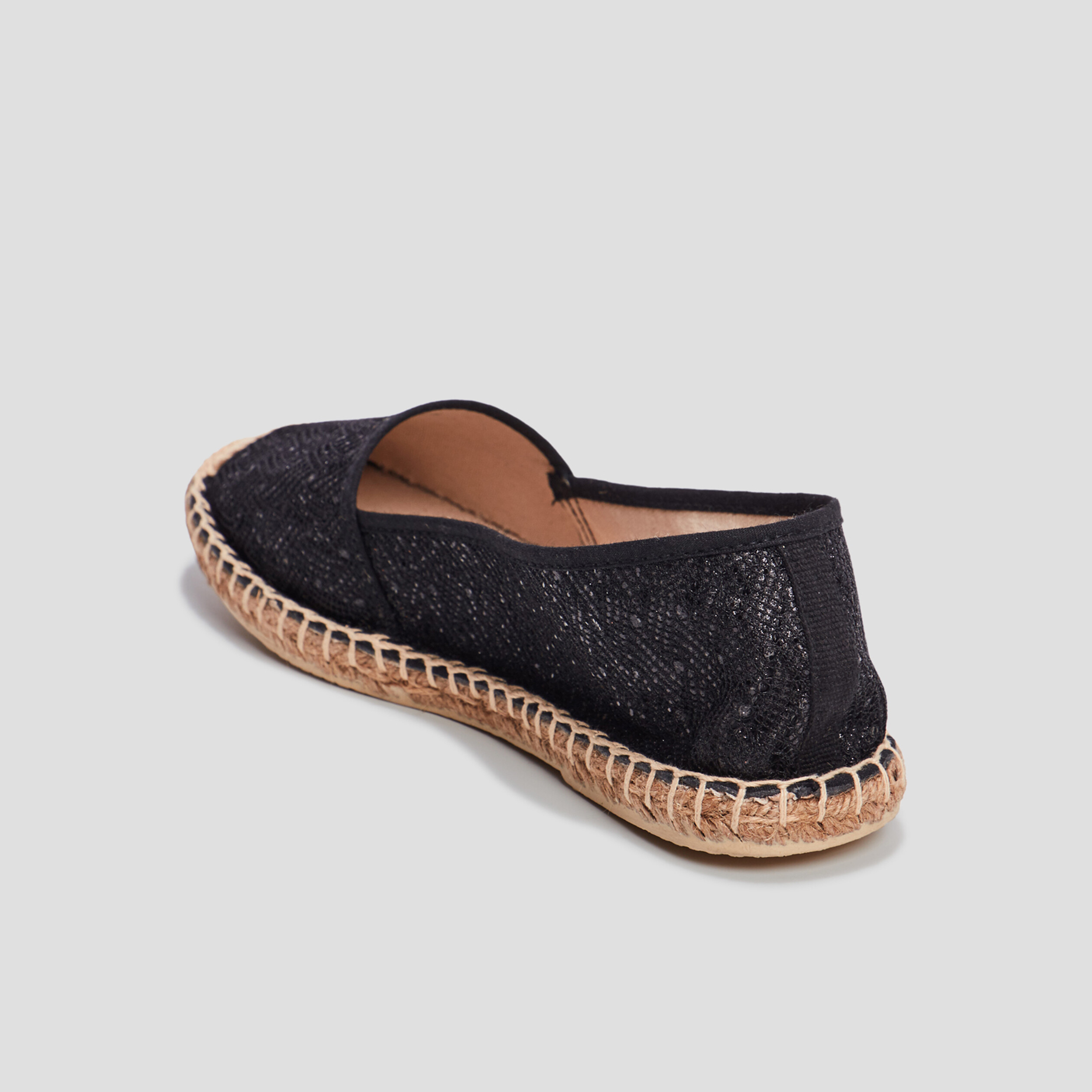 espadrille femme noir paillette