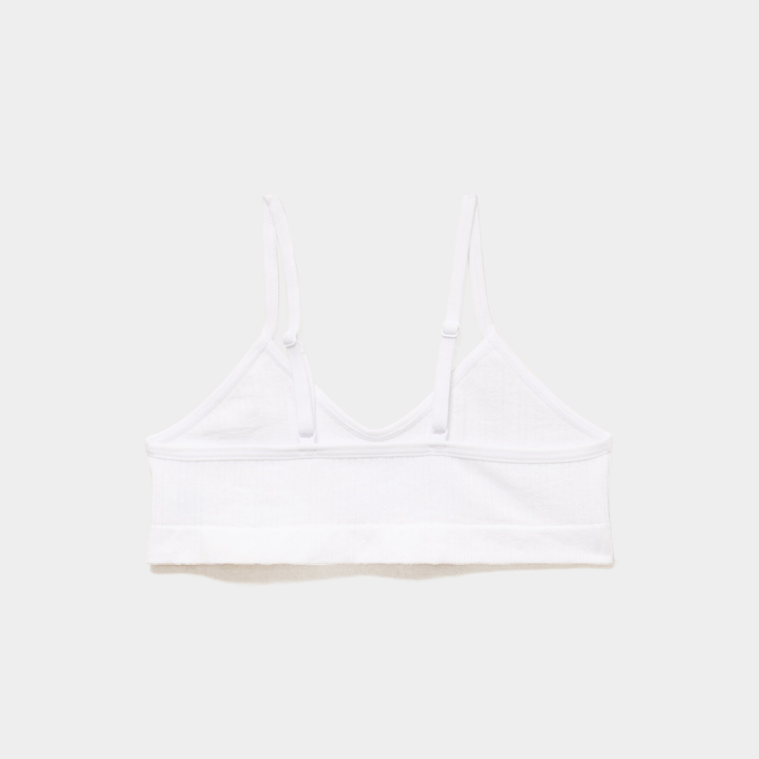 Lot 2 brassi&egrave;res sans armature blanc fille