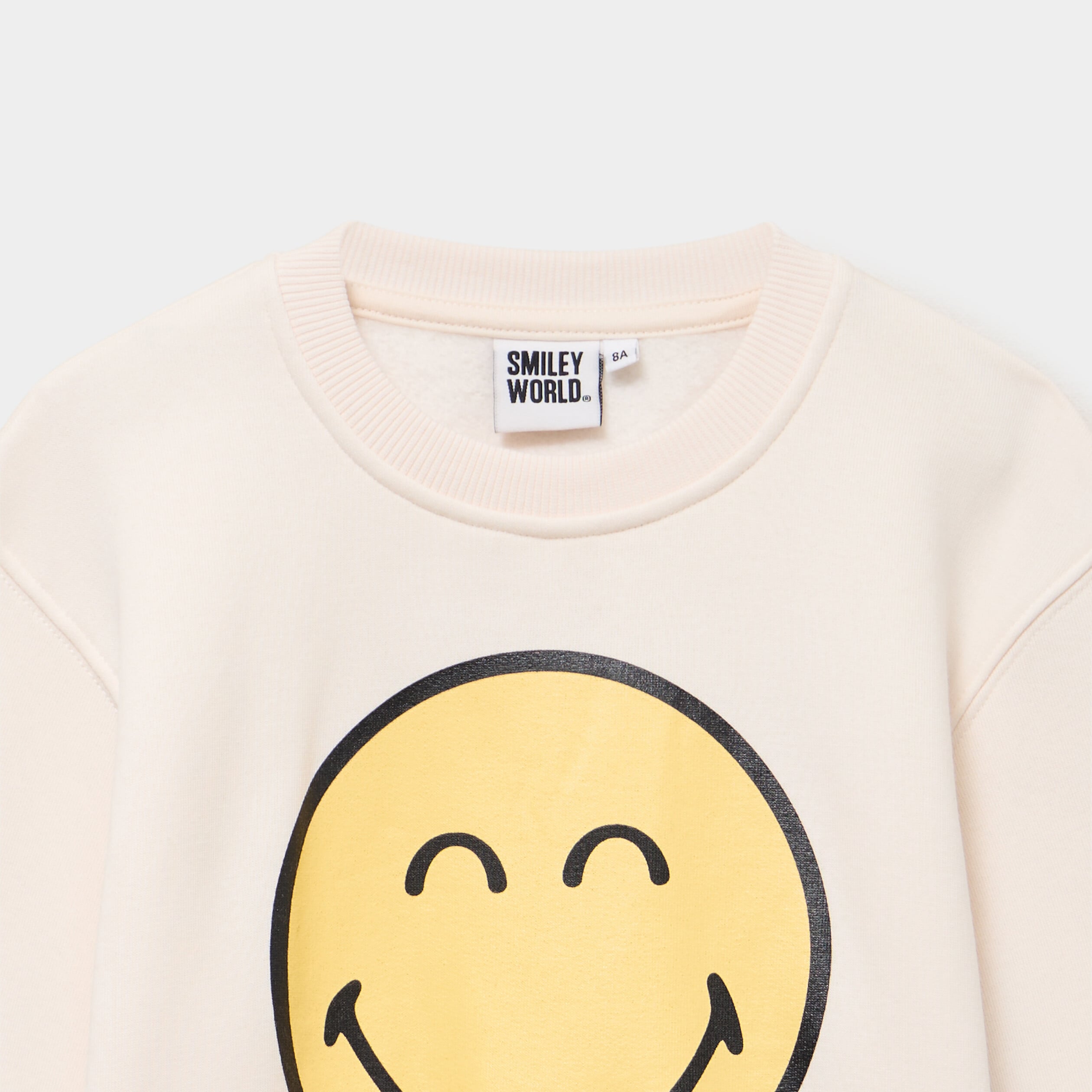 Sweat manches longues Smiley World beige fille