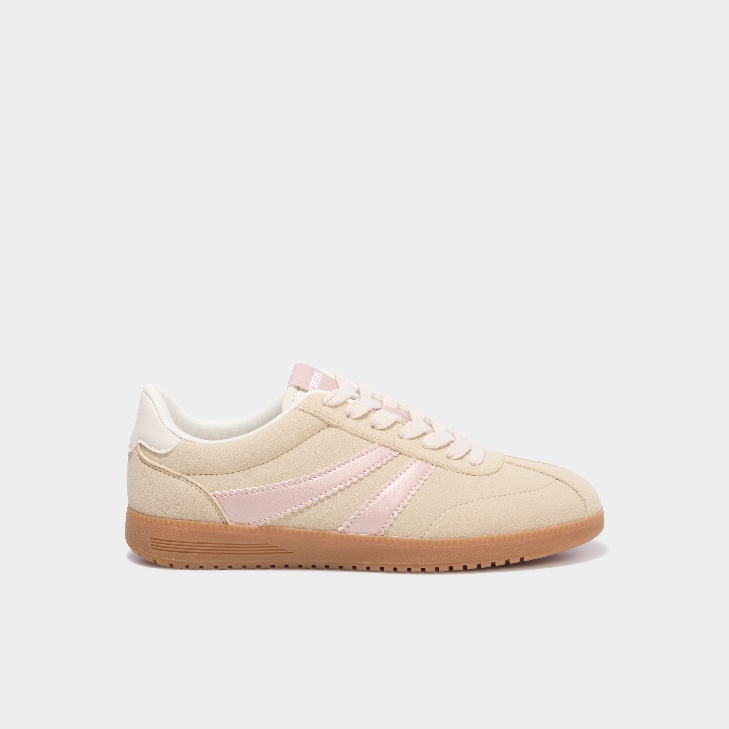 Tennis basses &agrave; lacets sable femme
