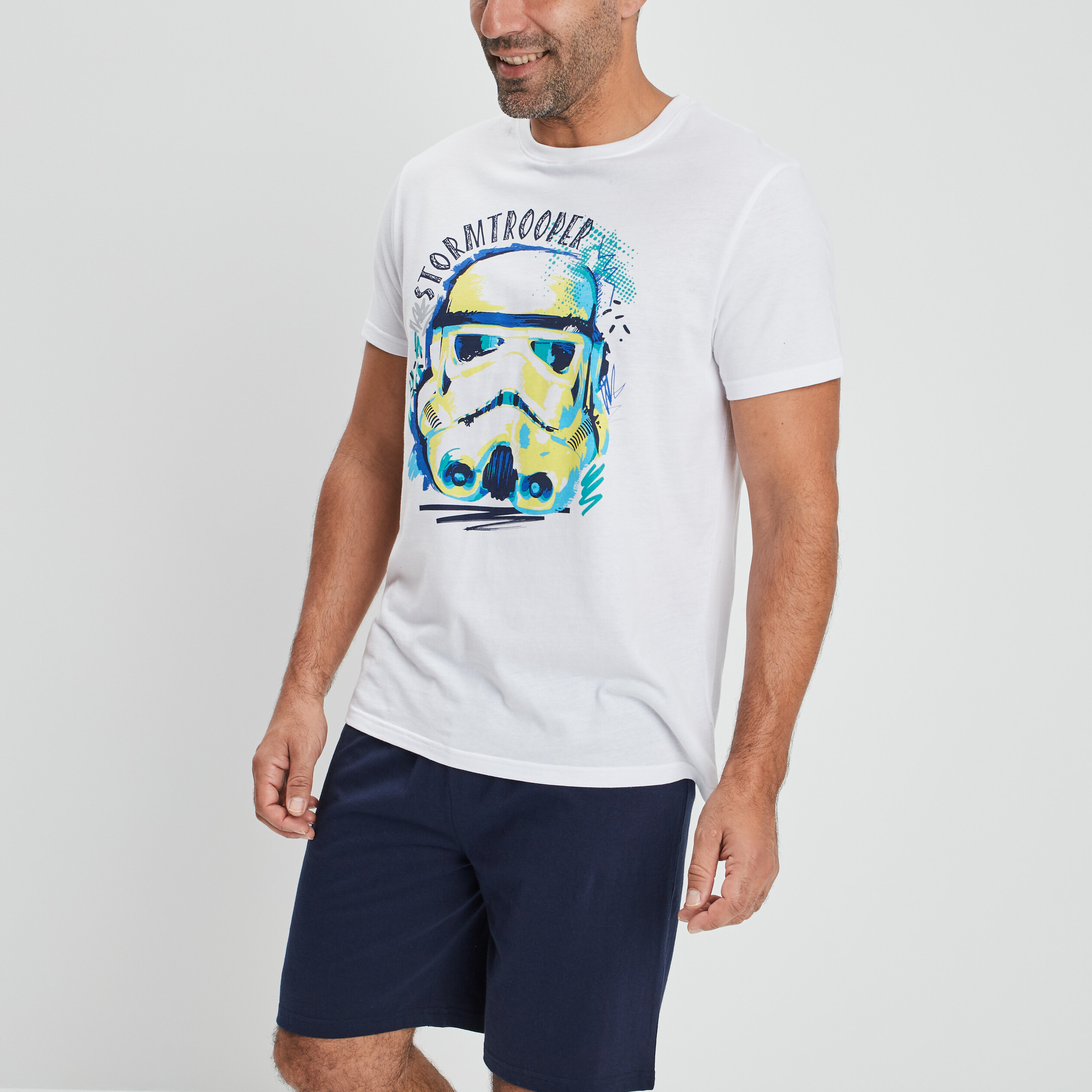T-shirt Homme Element X Star Wars Blanc Multicolore Darth Vader - 100% Coton, Taille S, Neuf Sans étiquette