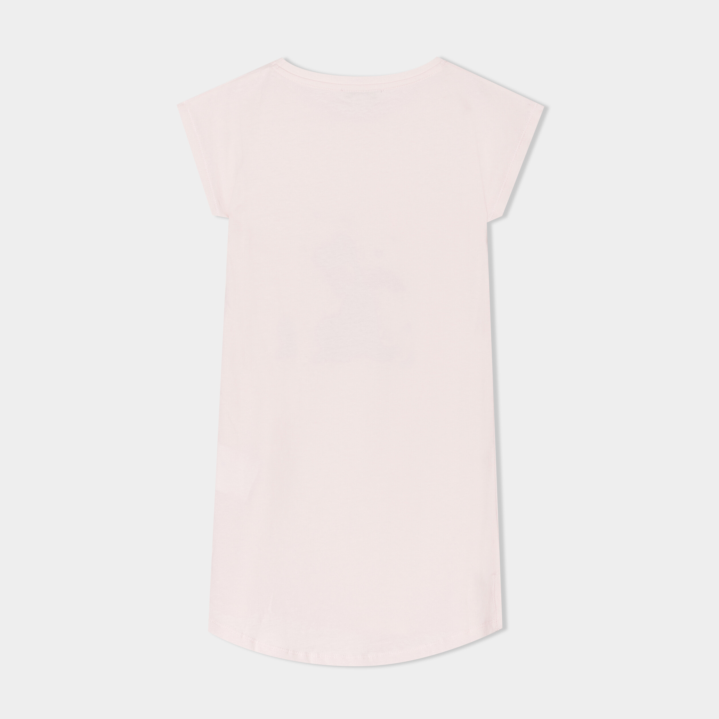 chemise de nuit manches courtes coton rose poudree fille Chemise de nuit manches courtes coton rose poudrée fille